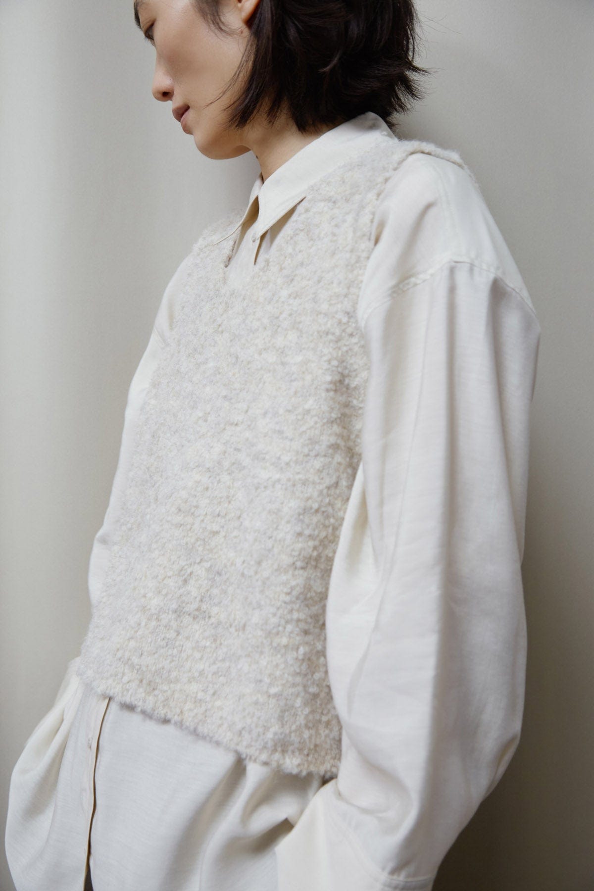 Soaked in Luxury Venessa Knitted Sleeveless Jumper - Oatmeal Melange