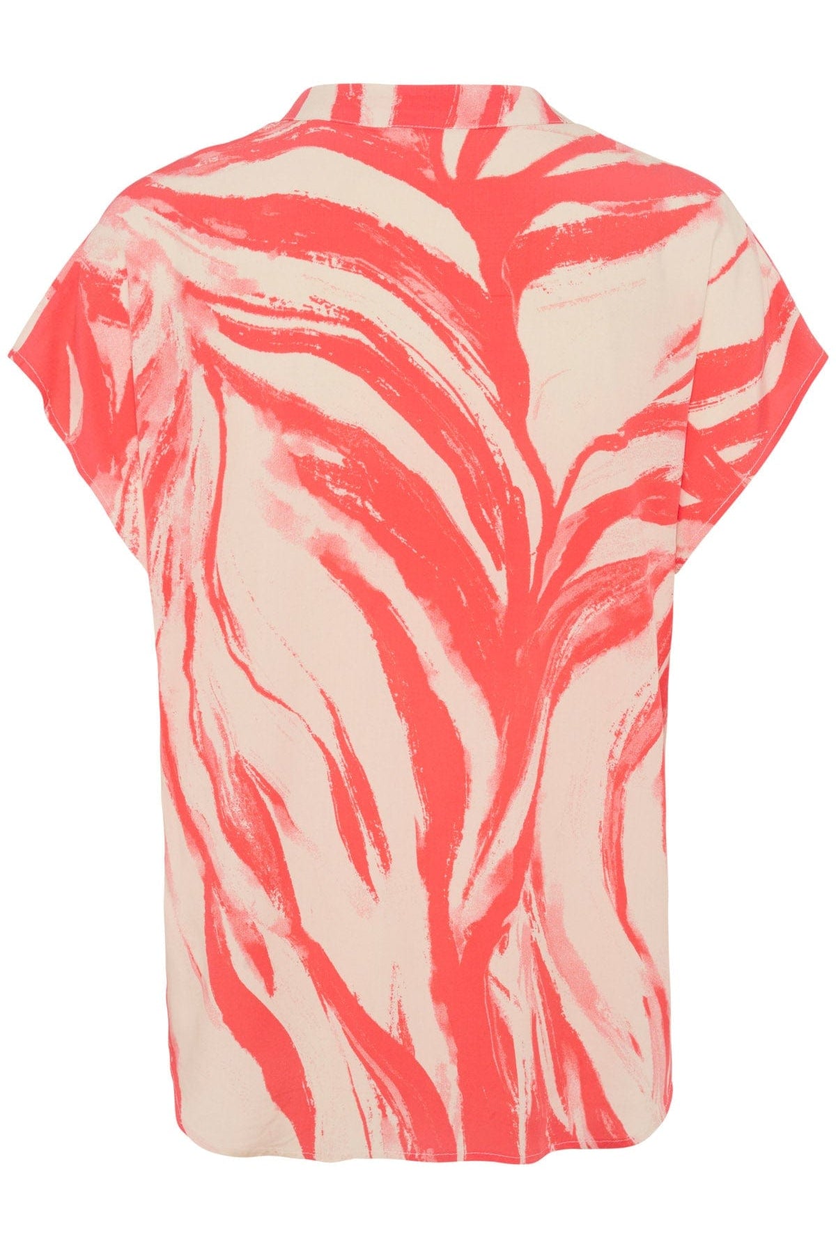 Soaked in Luxury Wynter Printed Top - Hot Coral Wave