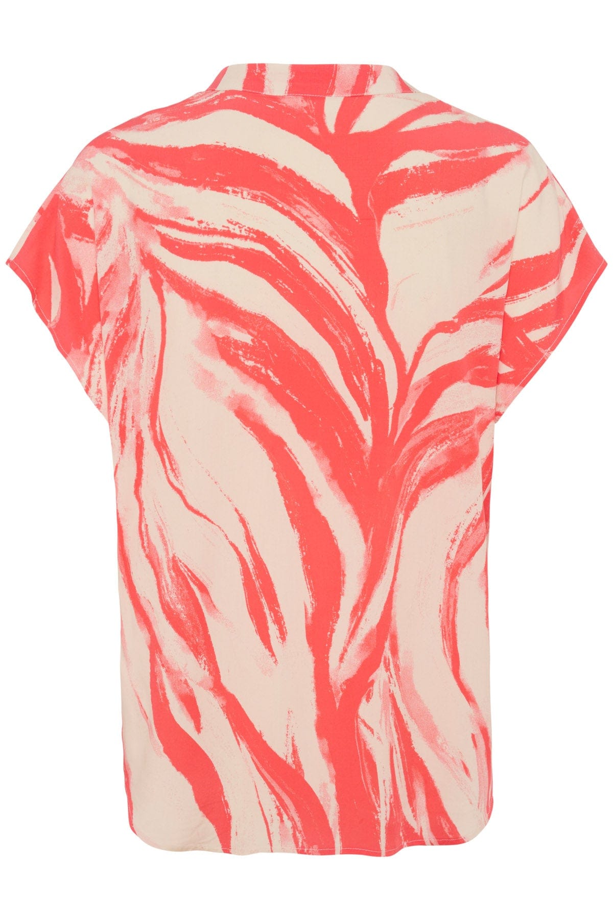 Soaked in Luxury Wynter Printed Top - Hot Coral Wave