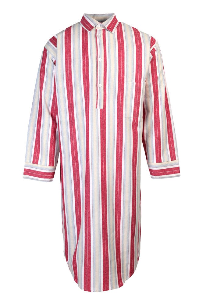 Somax Red Stripe Cotton Flannelette Nightshirt