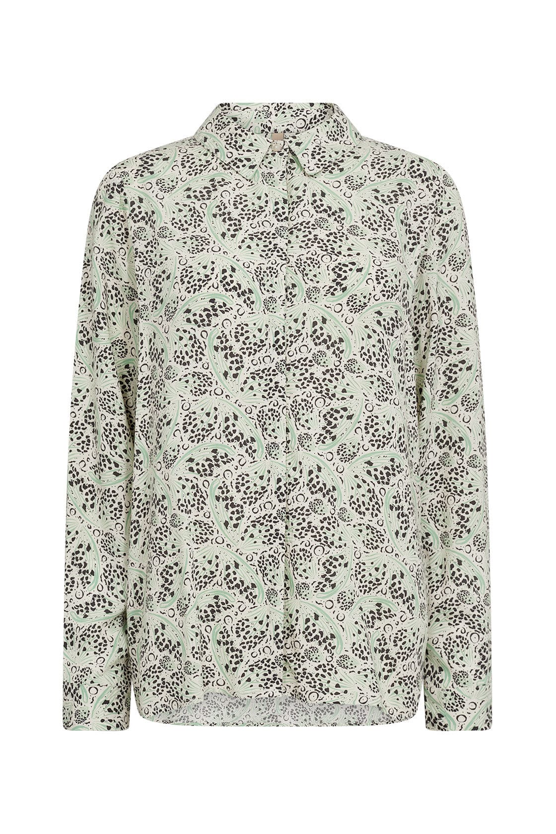 Soya Concept Agnes Printed Shirt - Bright Green Combi