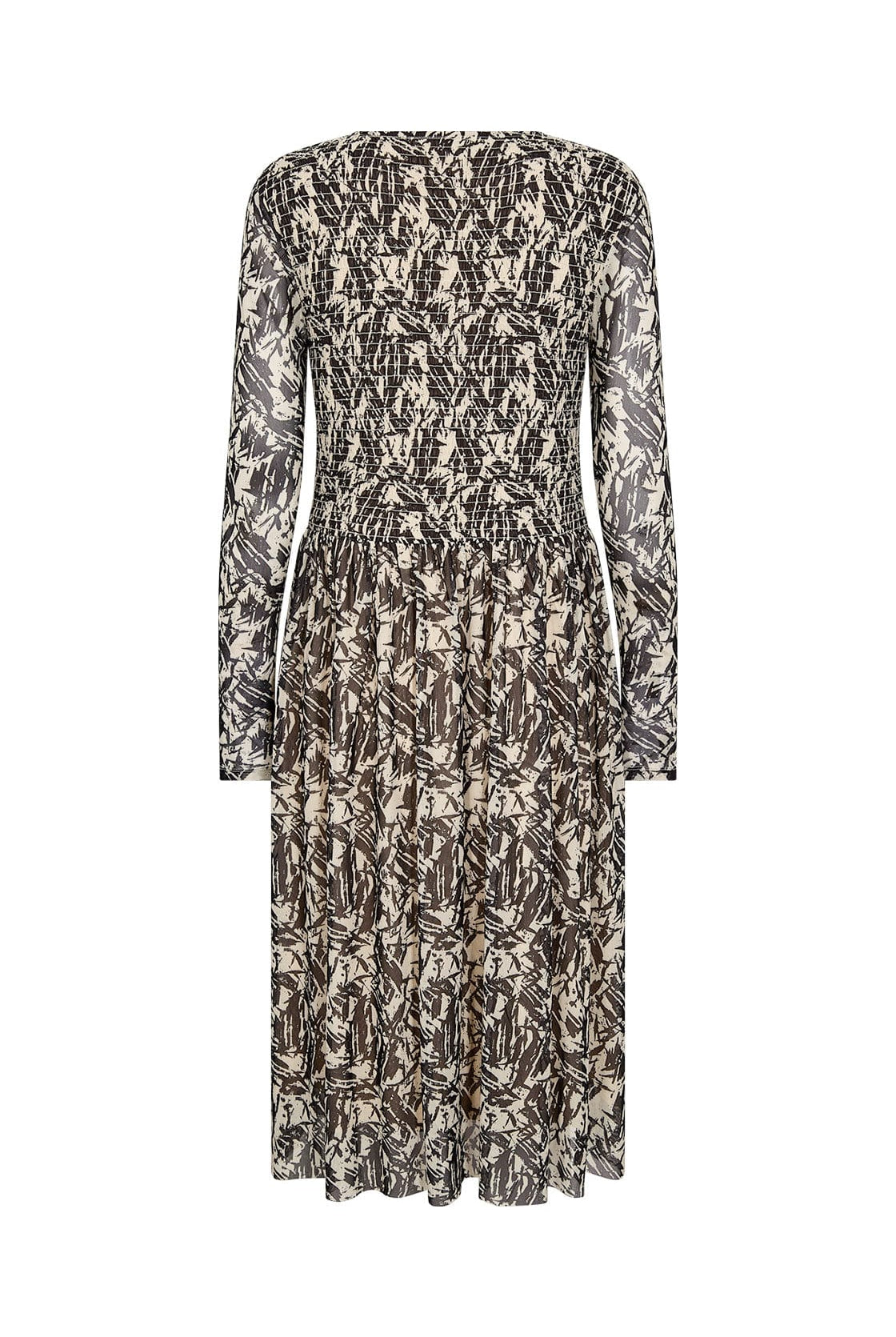 Soya Concept Alda Mesh Printed Dress - Black Combi