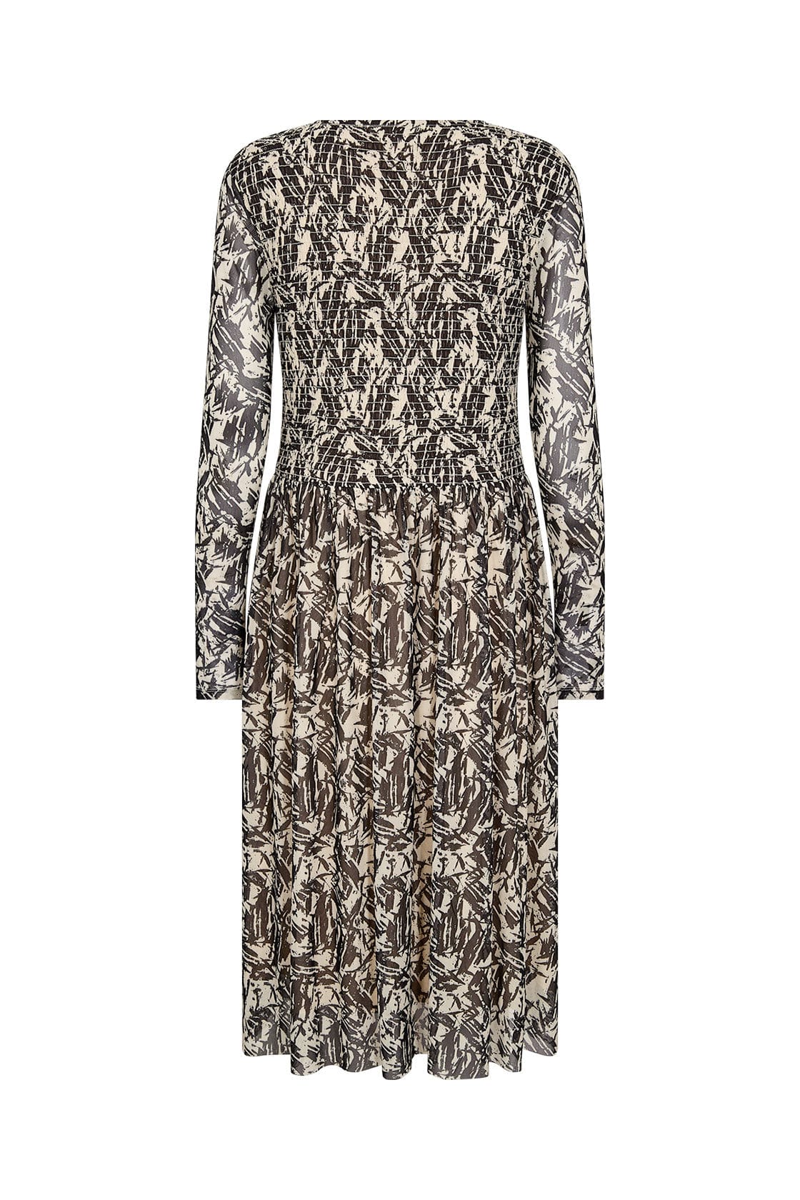 Soya Concept Alda Mesh Printed Dress - Black Combi