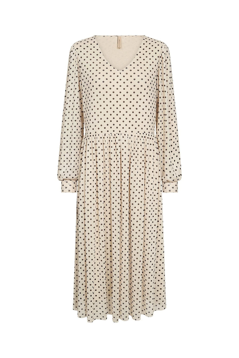 Soya Concept Alda Spot Mesh Midi Dress Cream Combi Potters Of Buxton Soya Concept Alda Spot Mesh Midi Dress Cream Combi Potters Of Buxton
