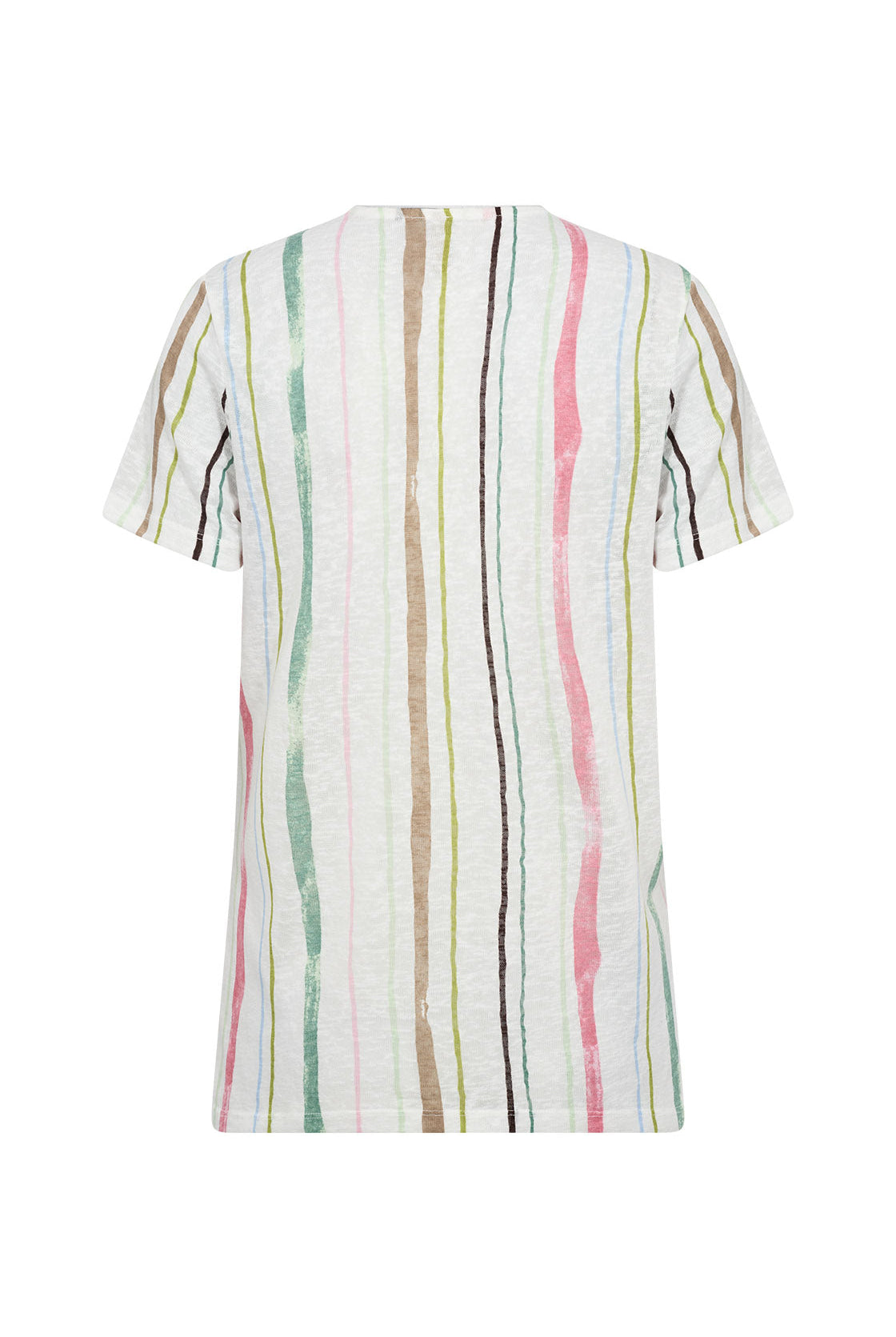 Soya Concept Aretha V-Neck T-Shirt - Frosty Spruce Combi