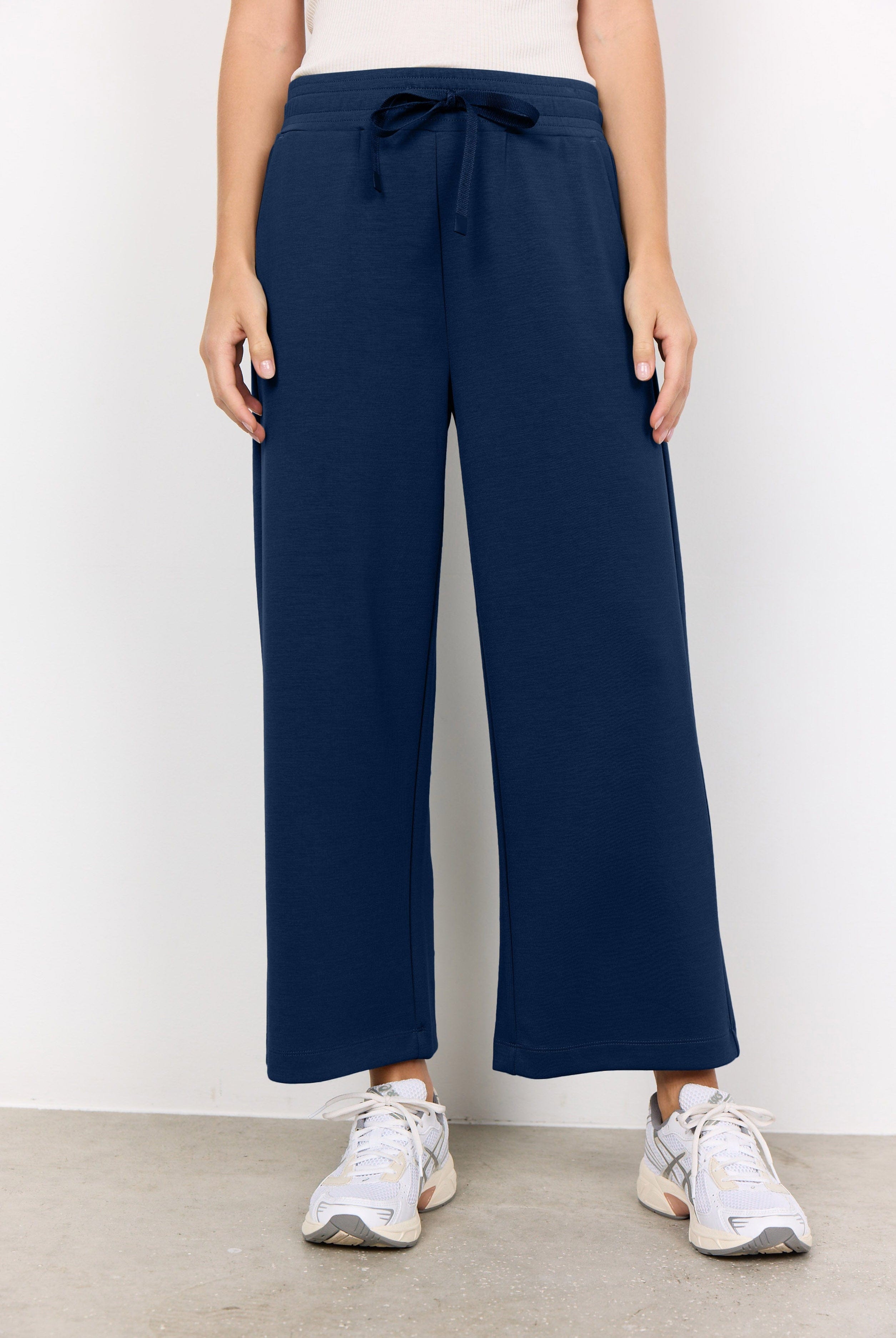 Soya Concept Banu Cropped Lounge Trousers - Navy