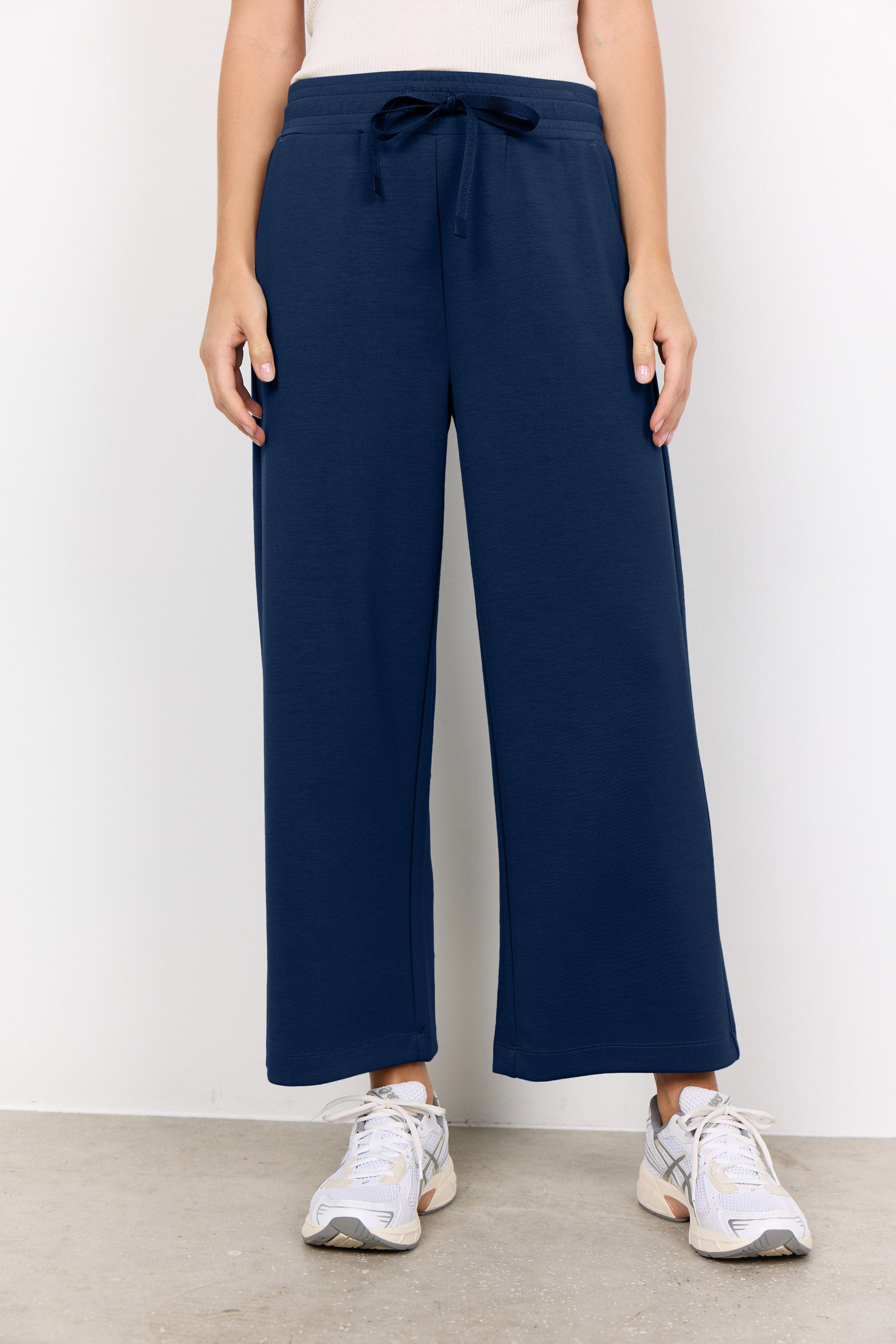 Soya Concept Banu Cropped Lounge Trousers - Navy