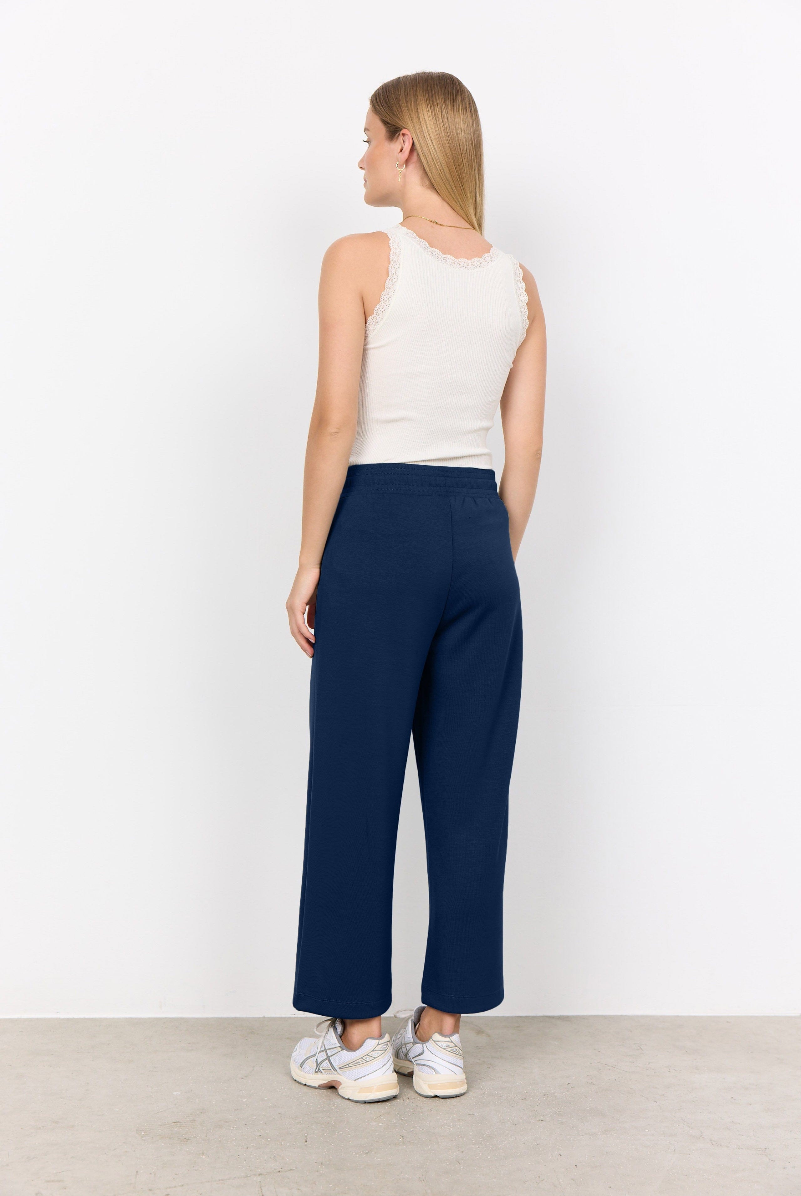 Soya Concept Banu Cropped Lounge Trousers - Navy