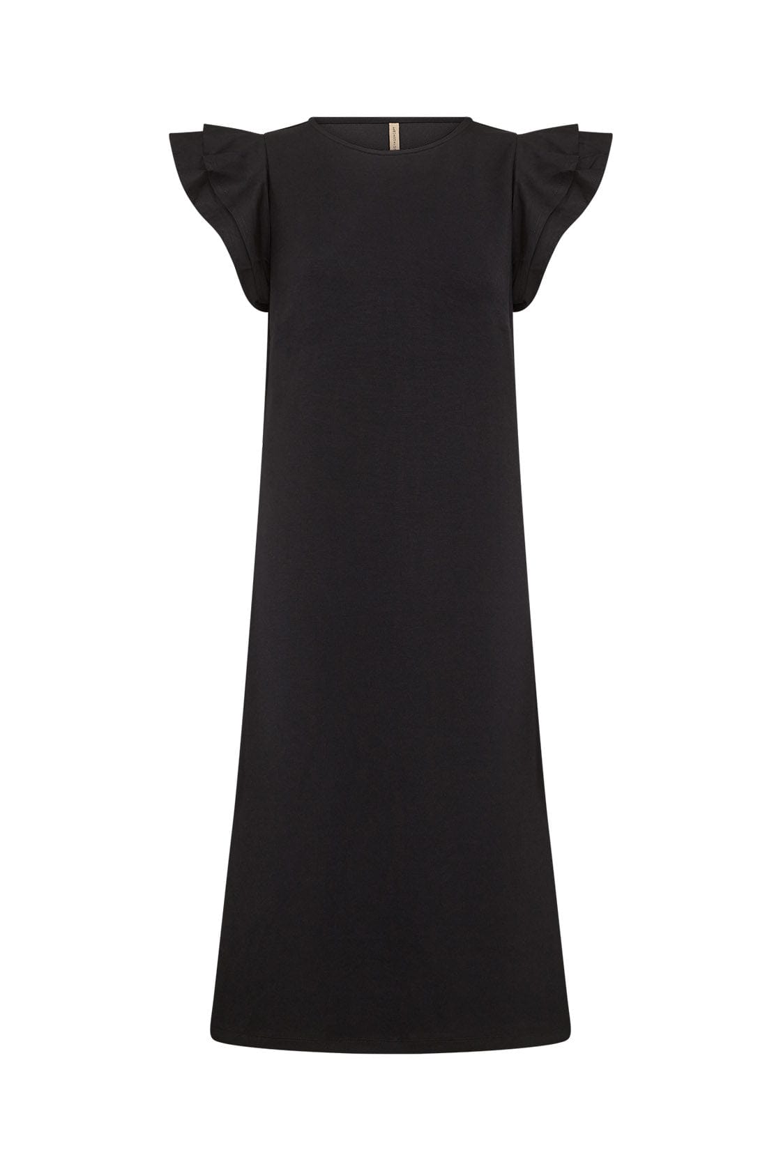 Soya Concept Banu Dress with Flutter Sleeve - Black