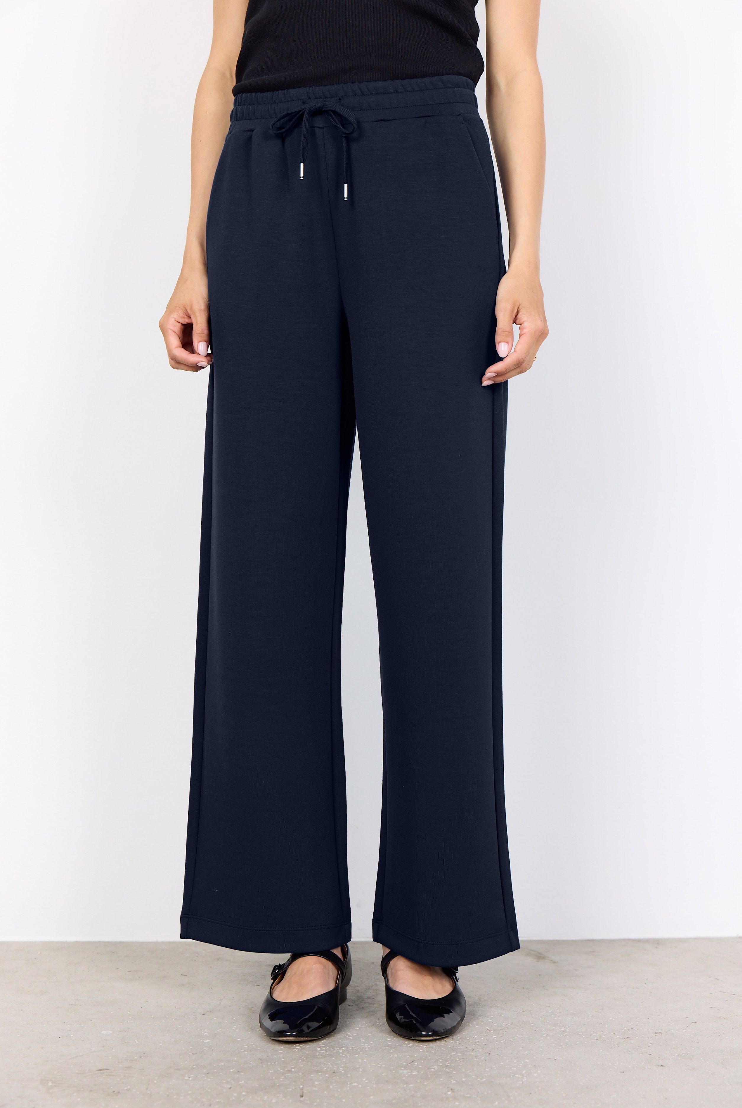 Soya Concept Banu Jersey Trousers - Navy