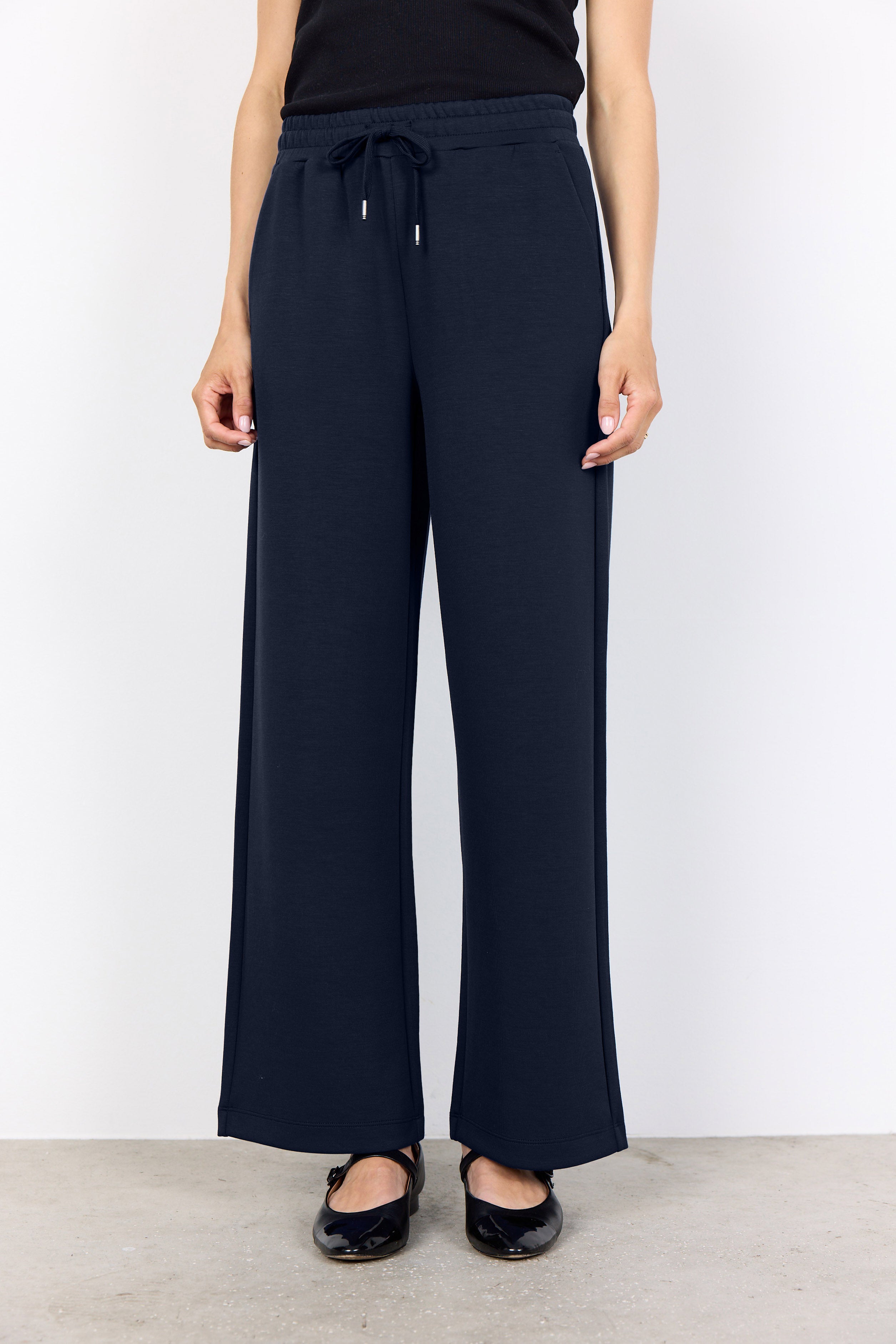 Soya Concept Banu Jersey Trousers - Navy