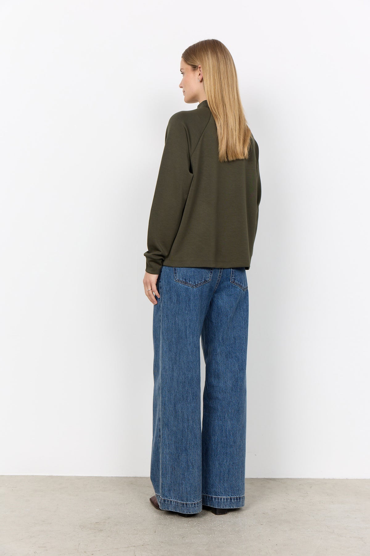Soya Concept Banu Long Sleeve Top - Forest Night