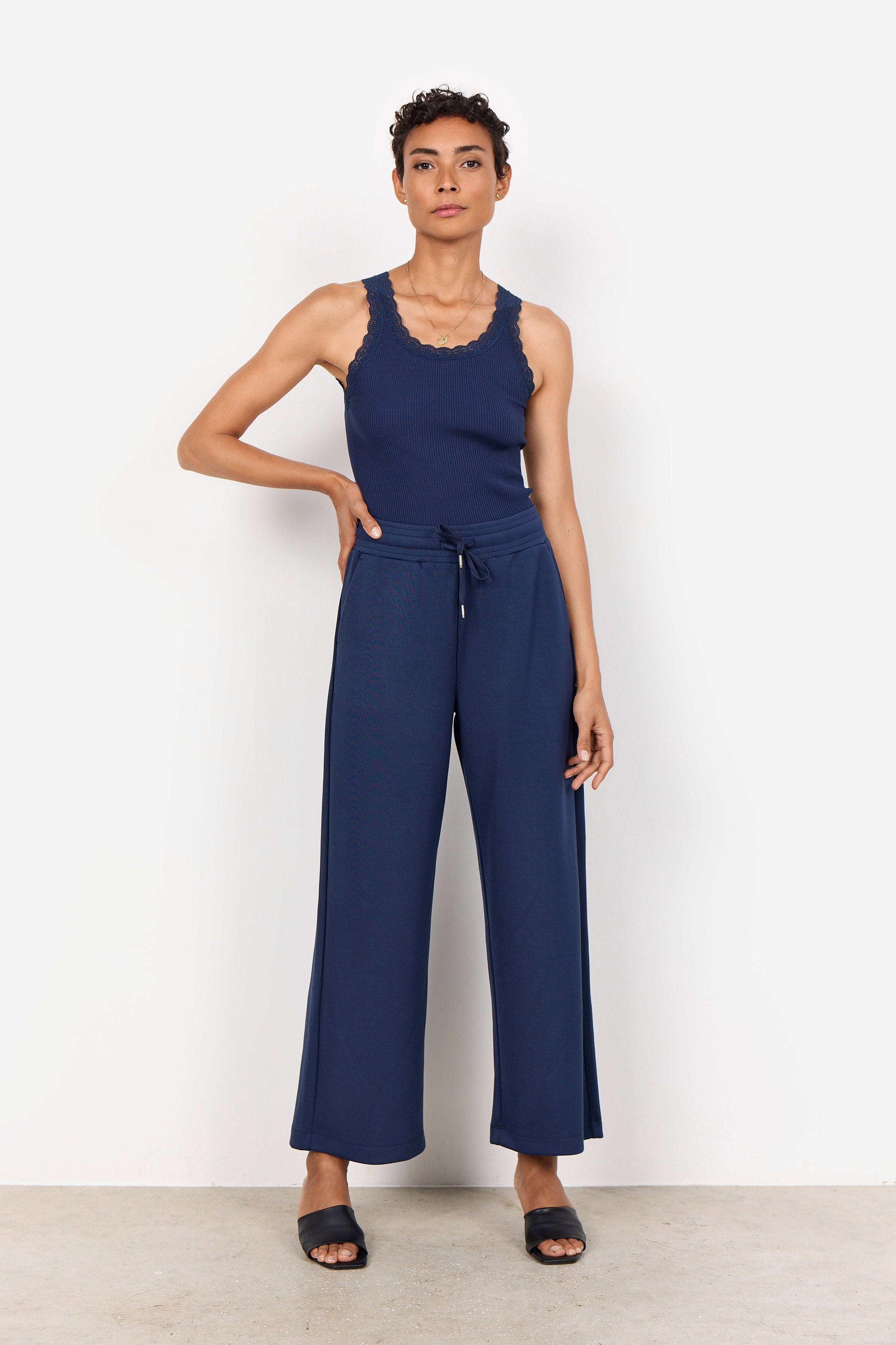 Soya Concept Banu Lounge Trousers - Blue Iris