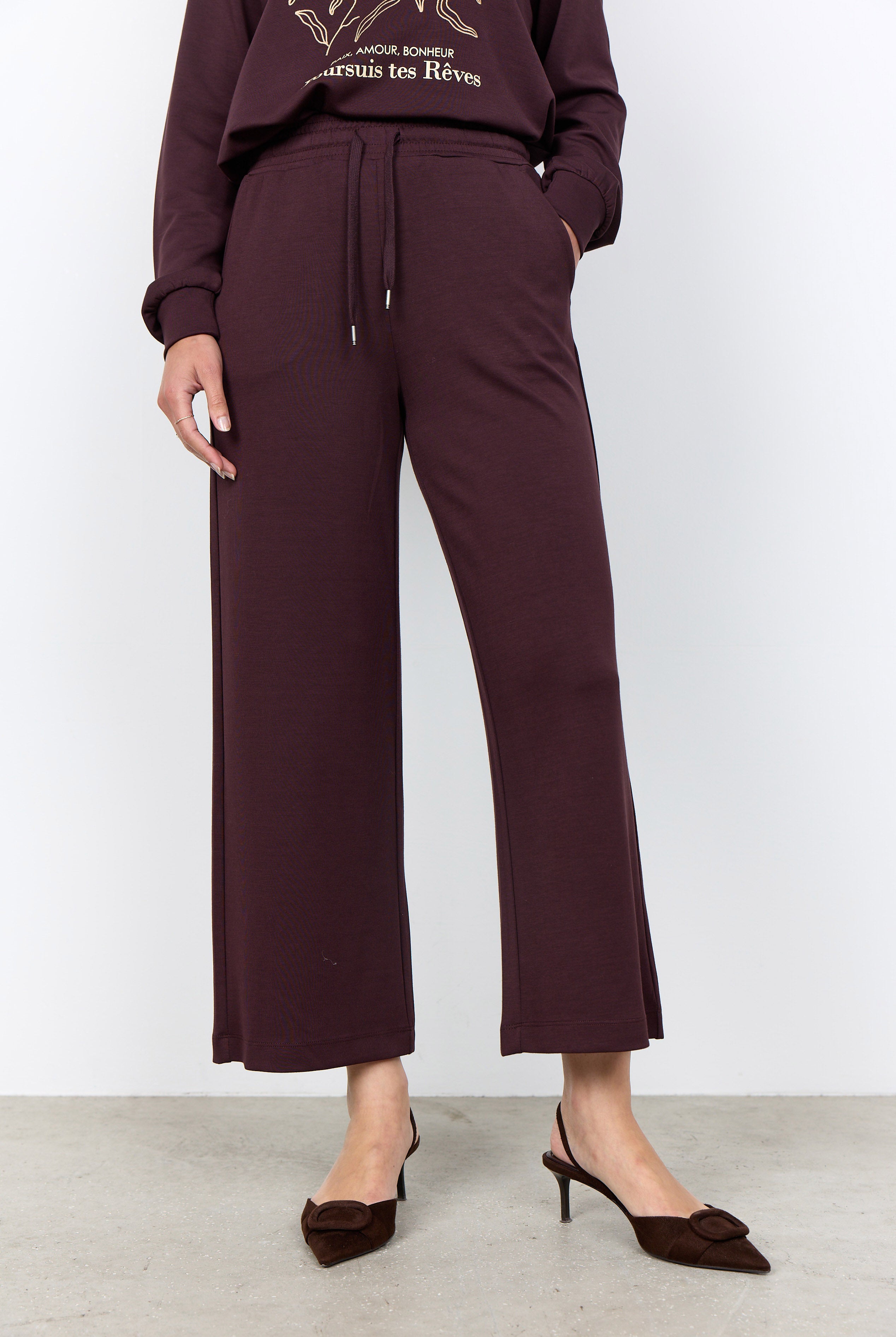Soya Concept Banu Lounge Trousers - Chocolate Plum