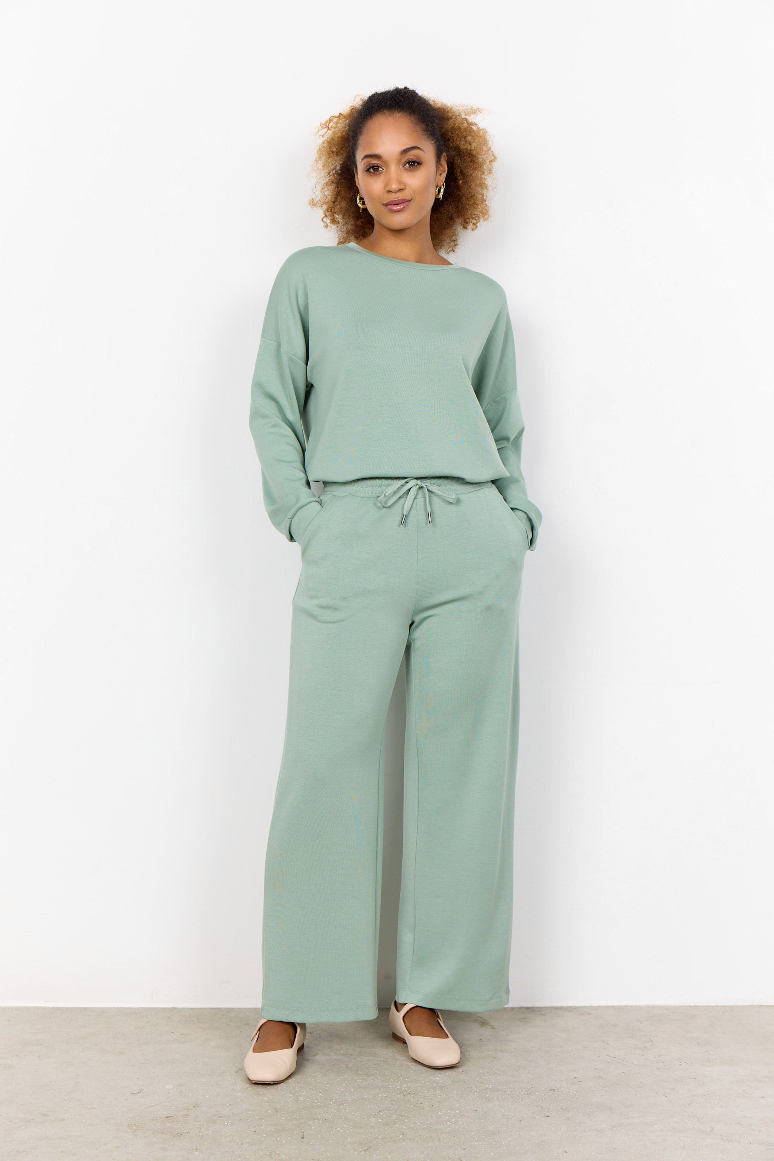 Soya Concept Banu Lounge Trousers - Mineral Green
