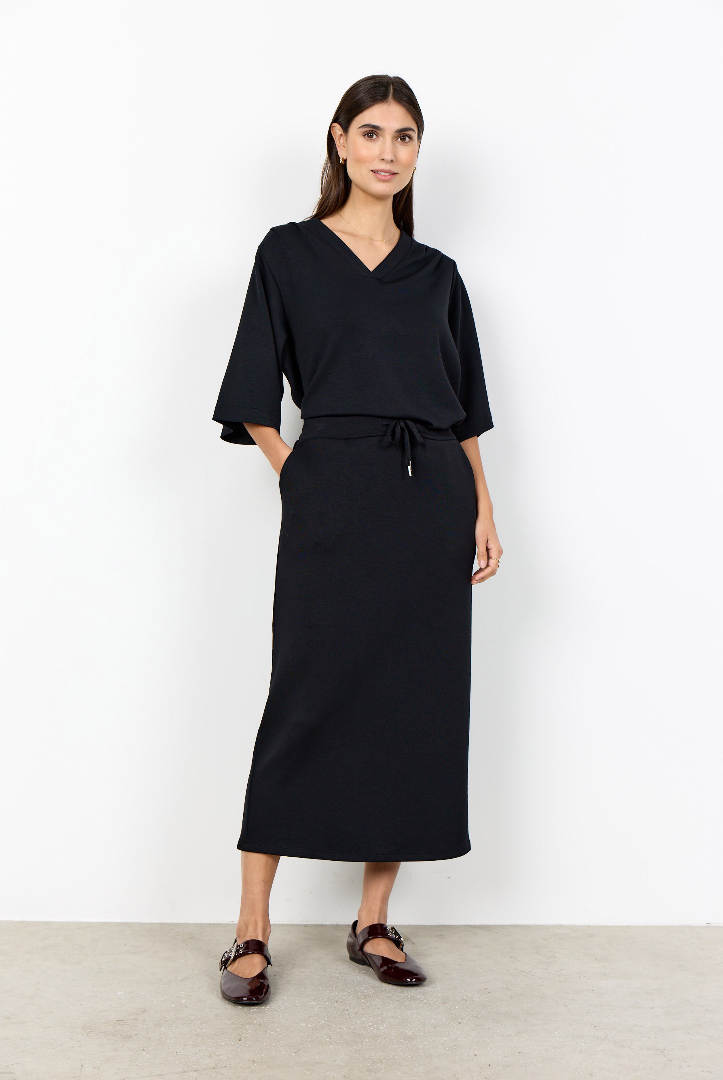 Soya Concept Banu Midi Skirt - Black