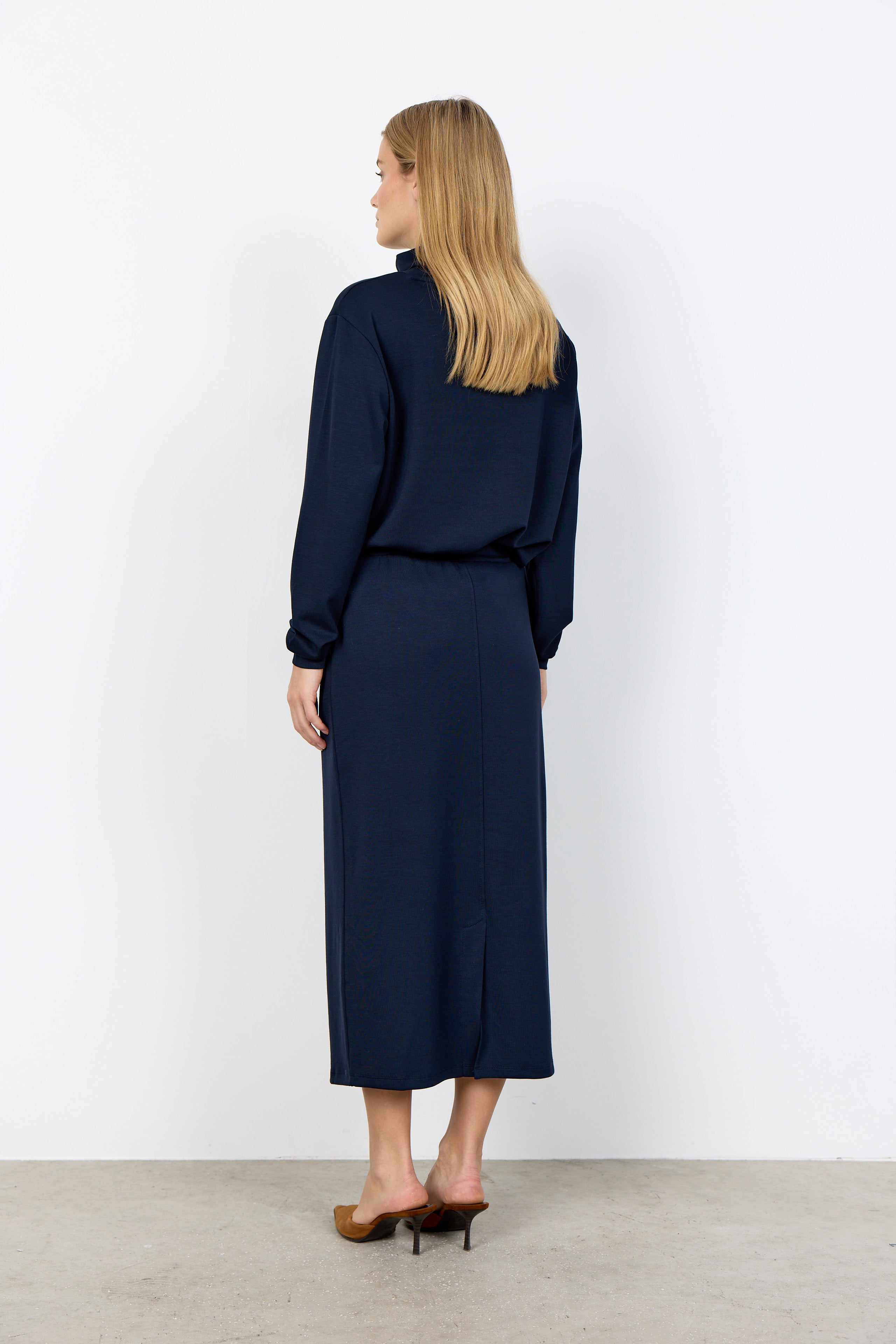 Soya Concept Banu Midi Skirt - Navy