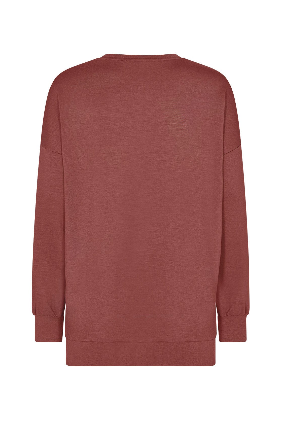 Soya Concept Banu Plain Long Sleeve Sweatshirt - Wine