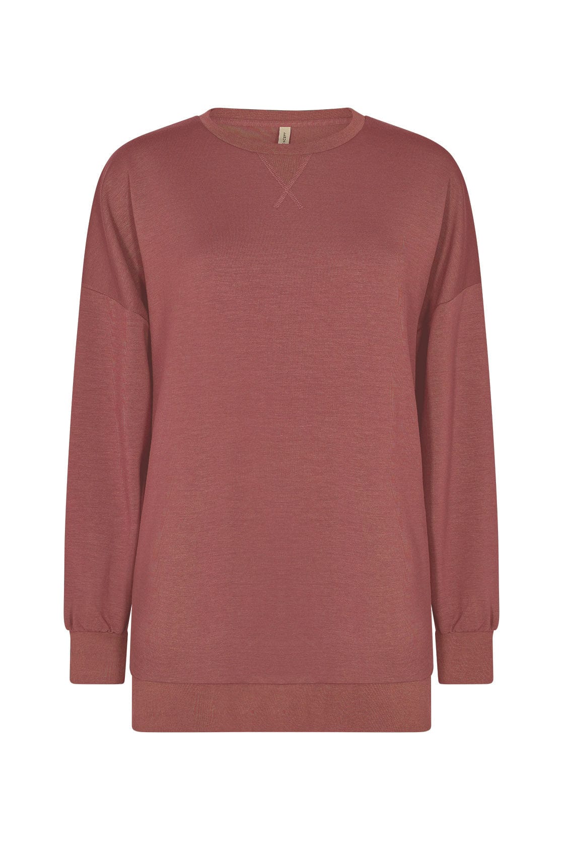 Soya Concept Banu Plain Long Sleeve Sweatshirt - Wine