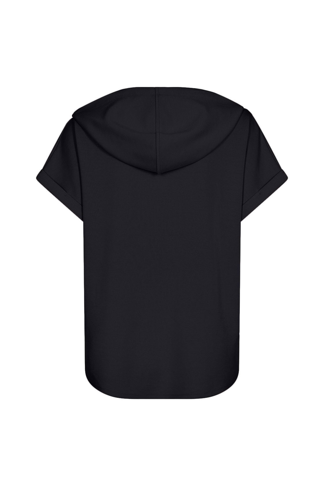 Soya Concept Banu Short Sleeve Hoodie - Black
