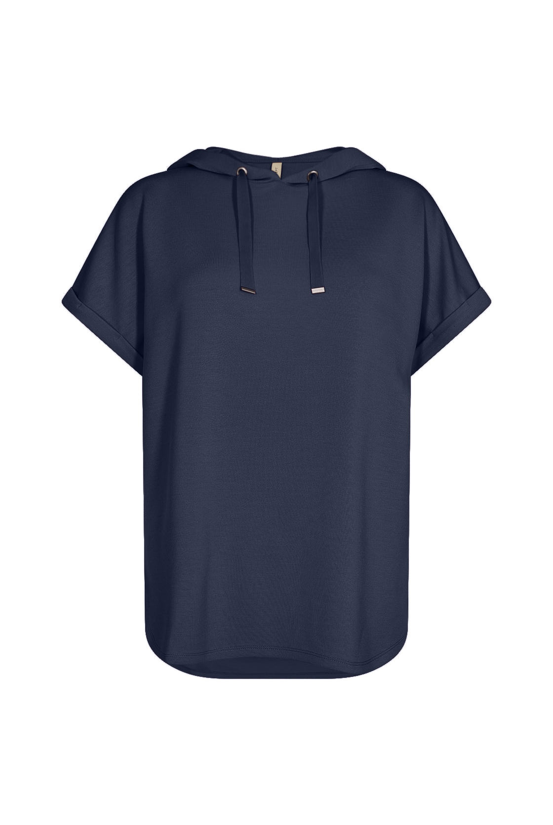 Soya Concept Banu Short Sleeve Hoodie - Navy