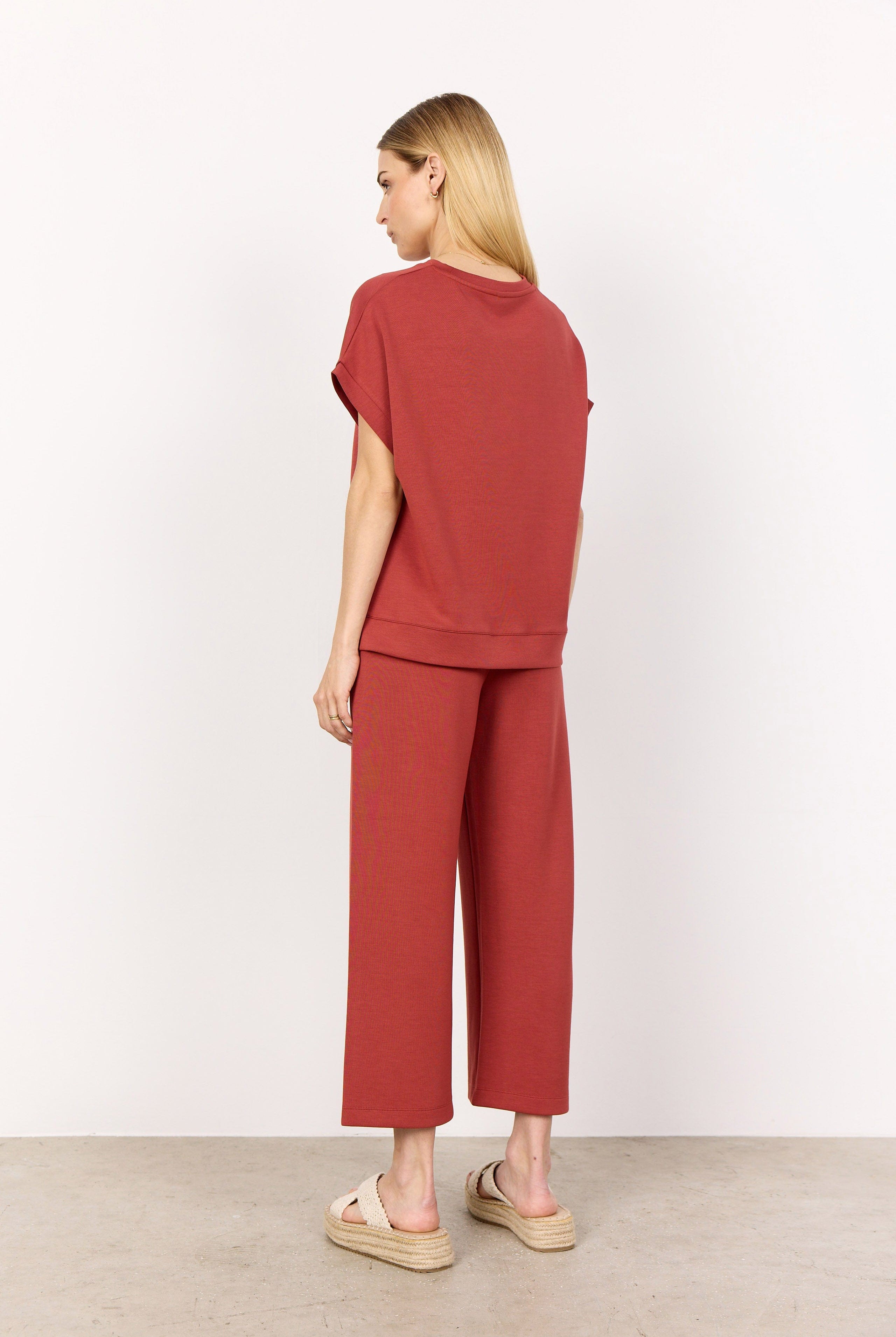 Soya Concept Banu Short Sleeve T-Shirt - Mineral Red