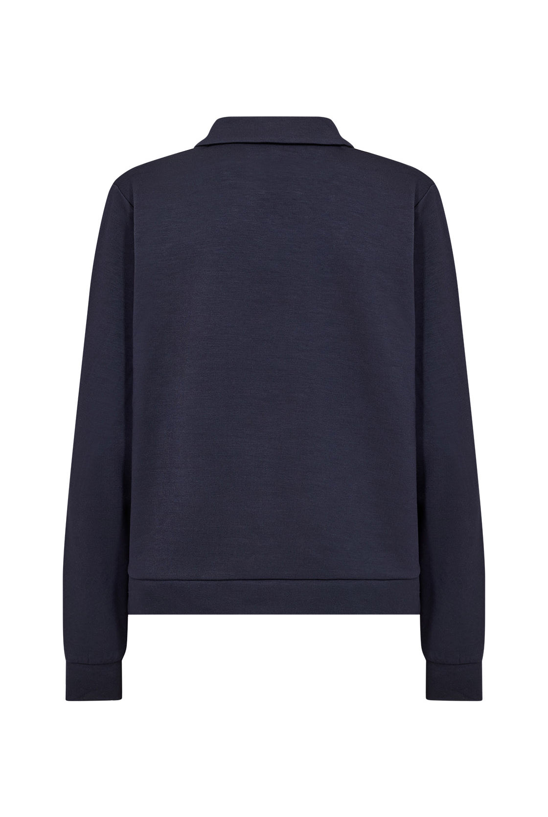 Soya Concept Banu Sweatshirt with Collar - Navy