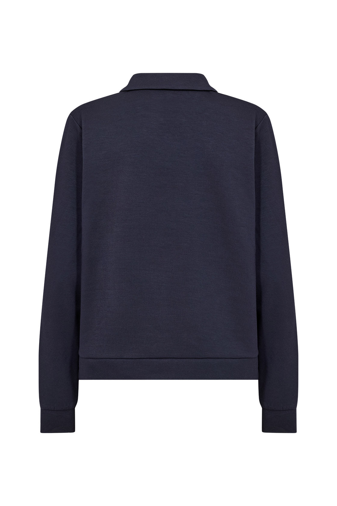 Soya Concept Banu Sweatshirt with Collar - Navy