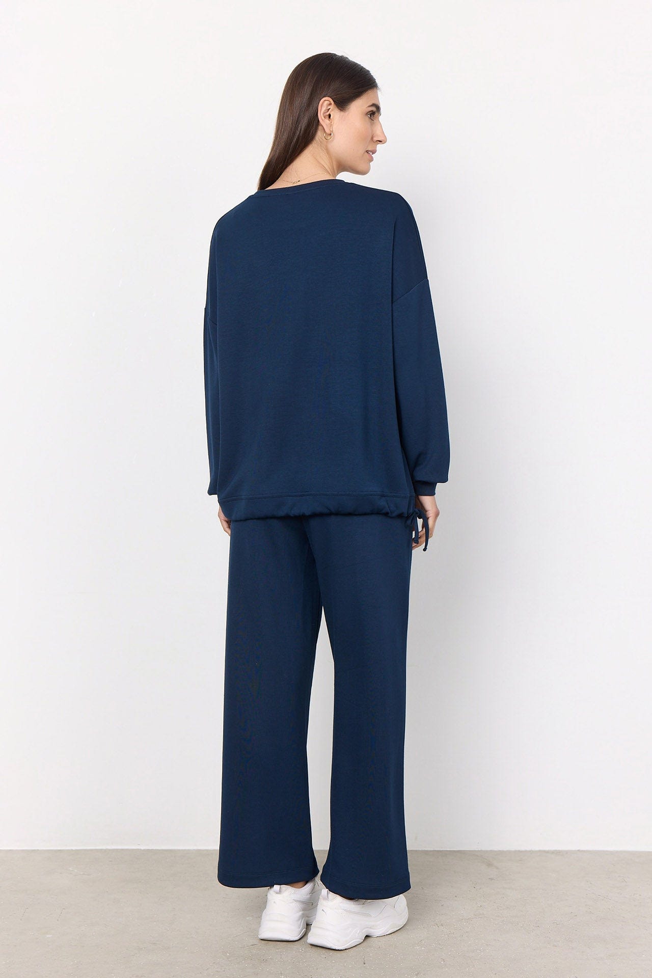 Soya Concept Banu Sweatshirt with Pocket Detail - Navy