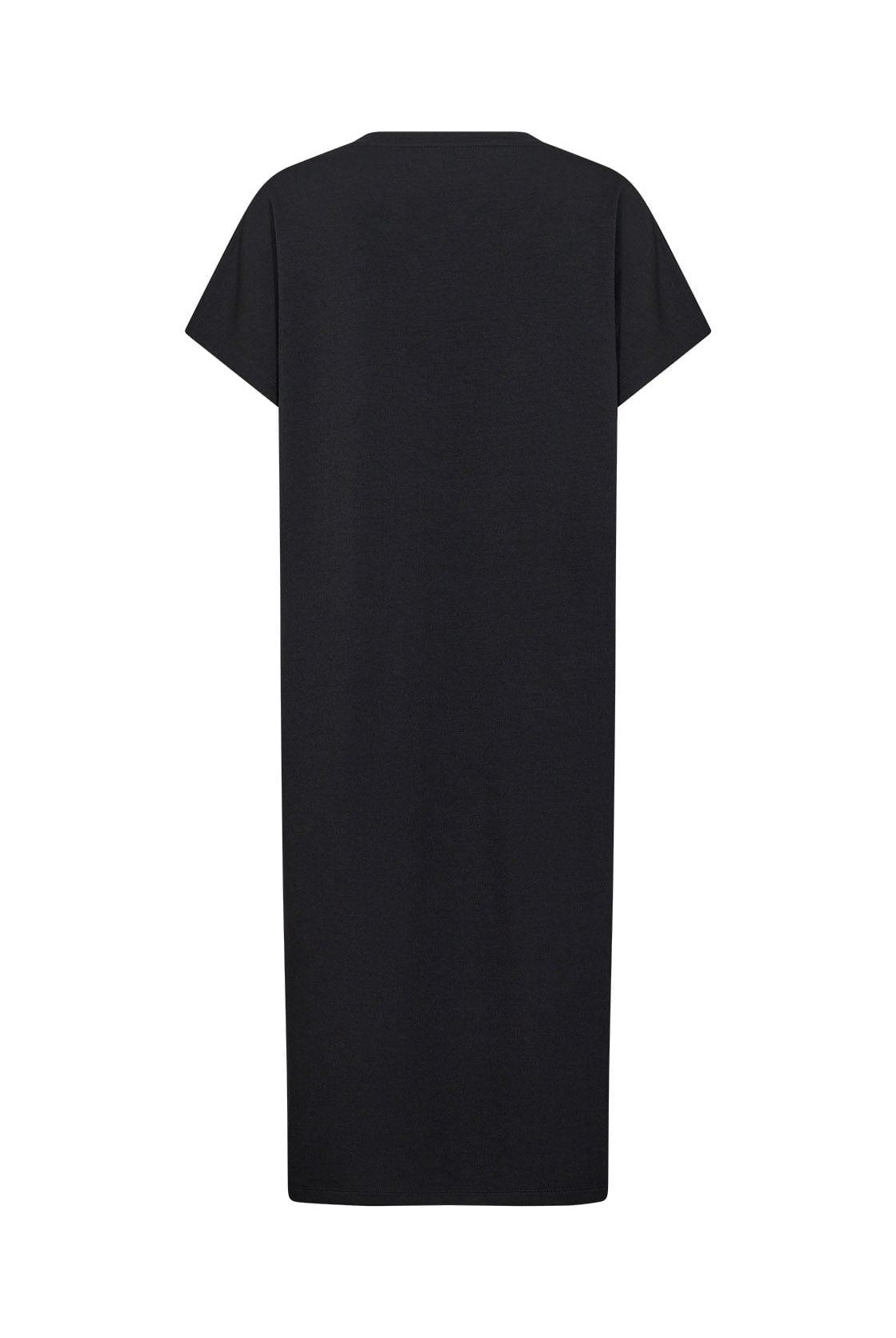 Soya Concept Banu T-Shirt Dress with Split - Black