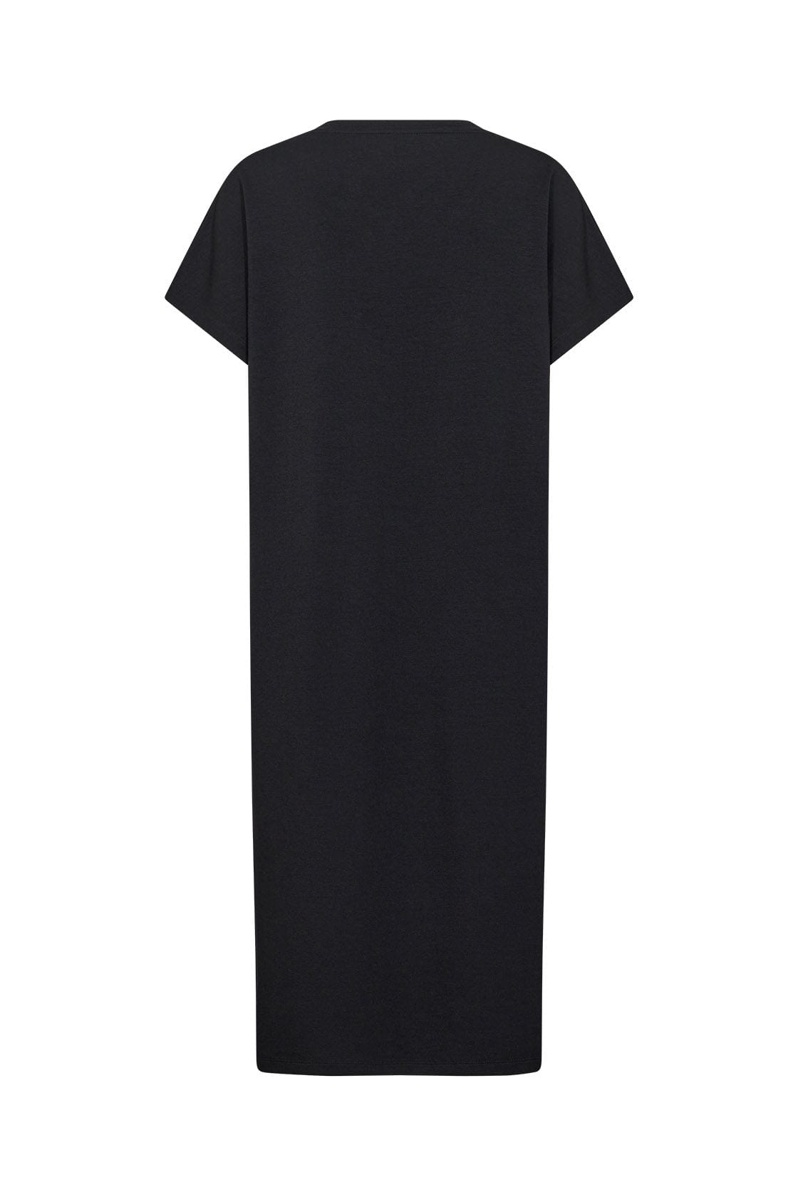 Soya Concept Banu T-Shirt Dress with Split - Black