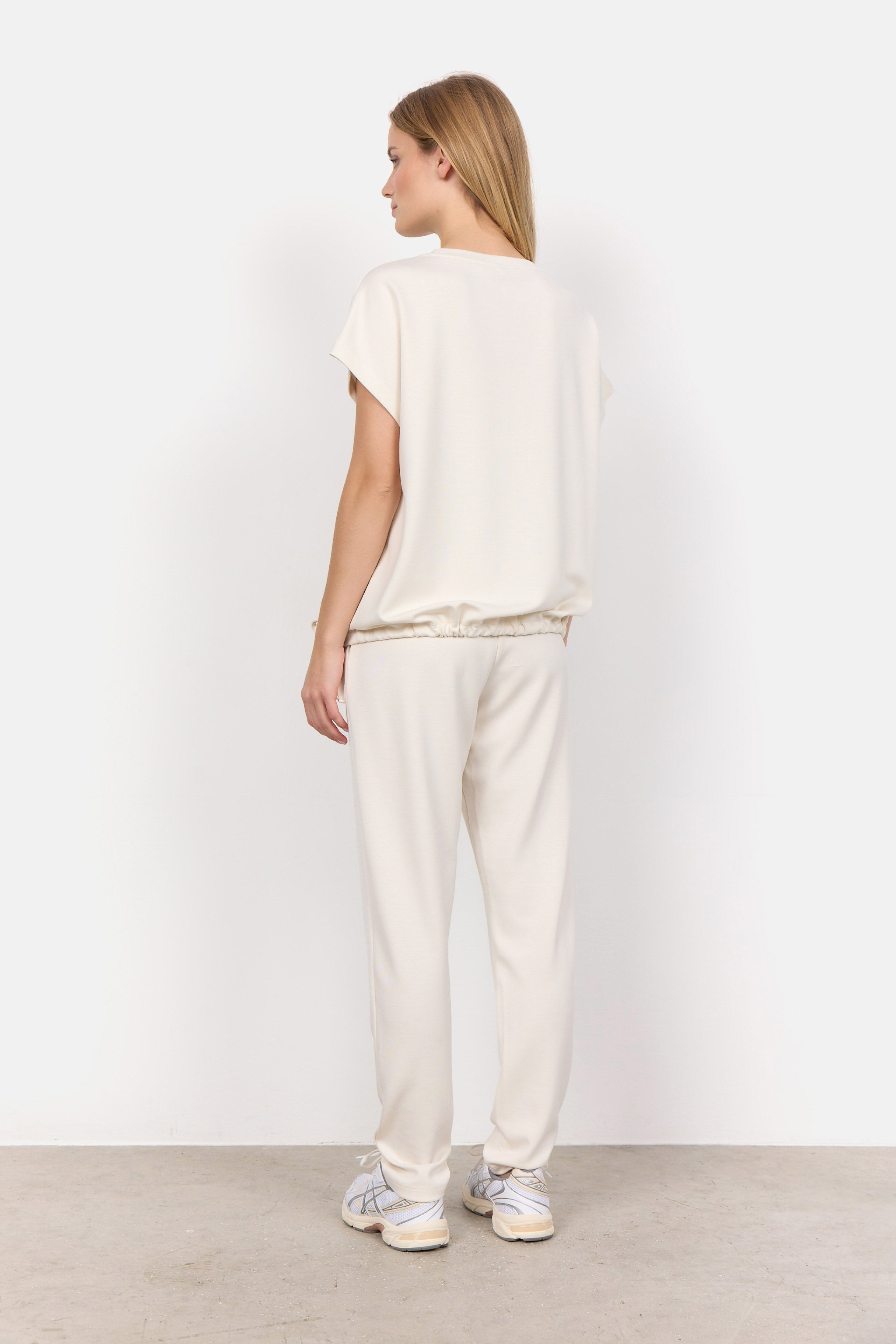 Soya Concept Banu Top with Draw Cord Hem - Cream
