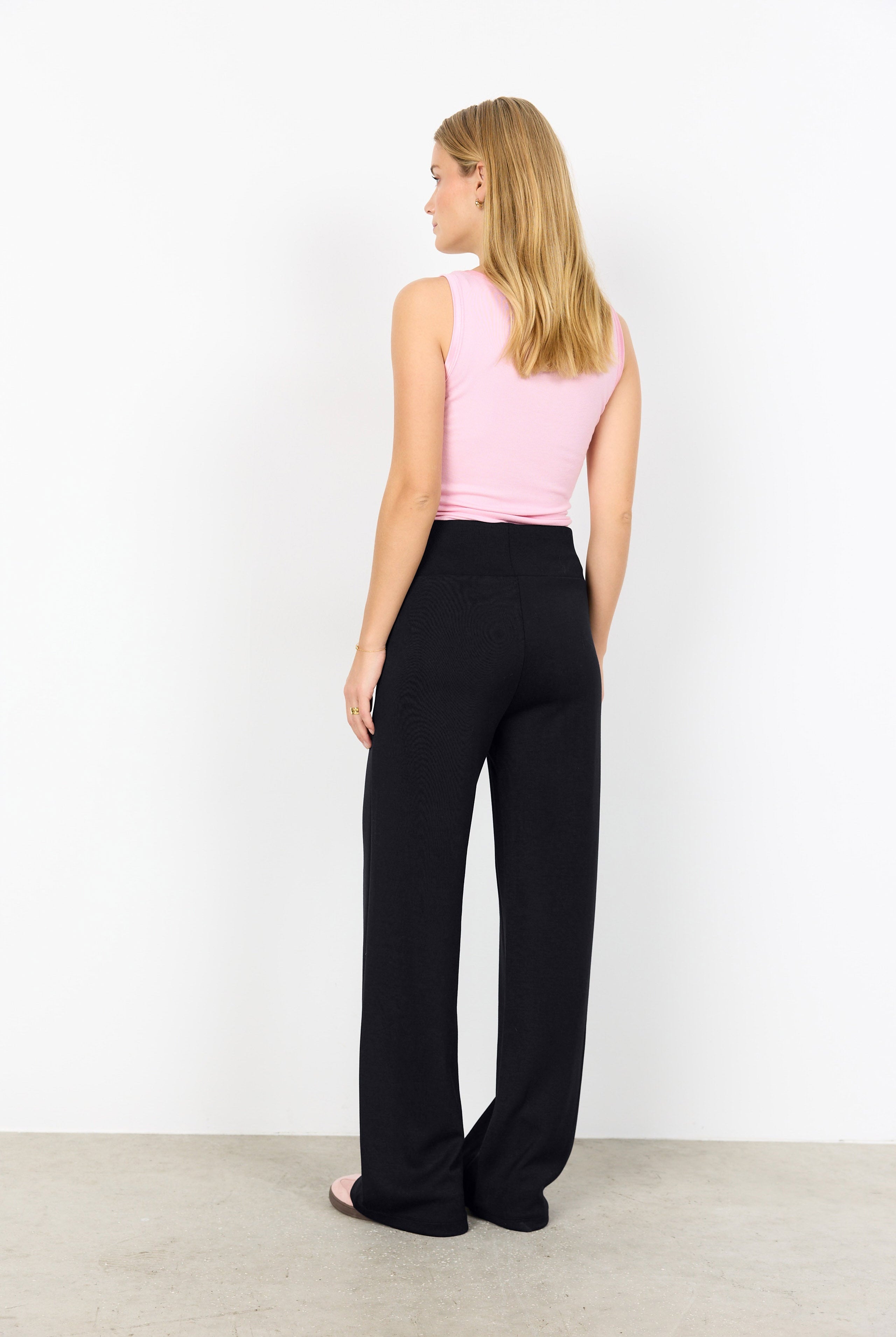 Soya Concept Banu Wide Leg Trousers - Black