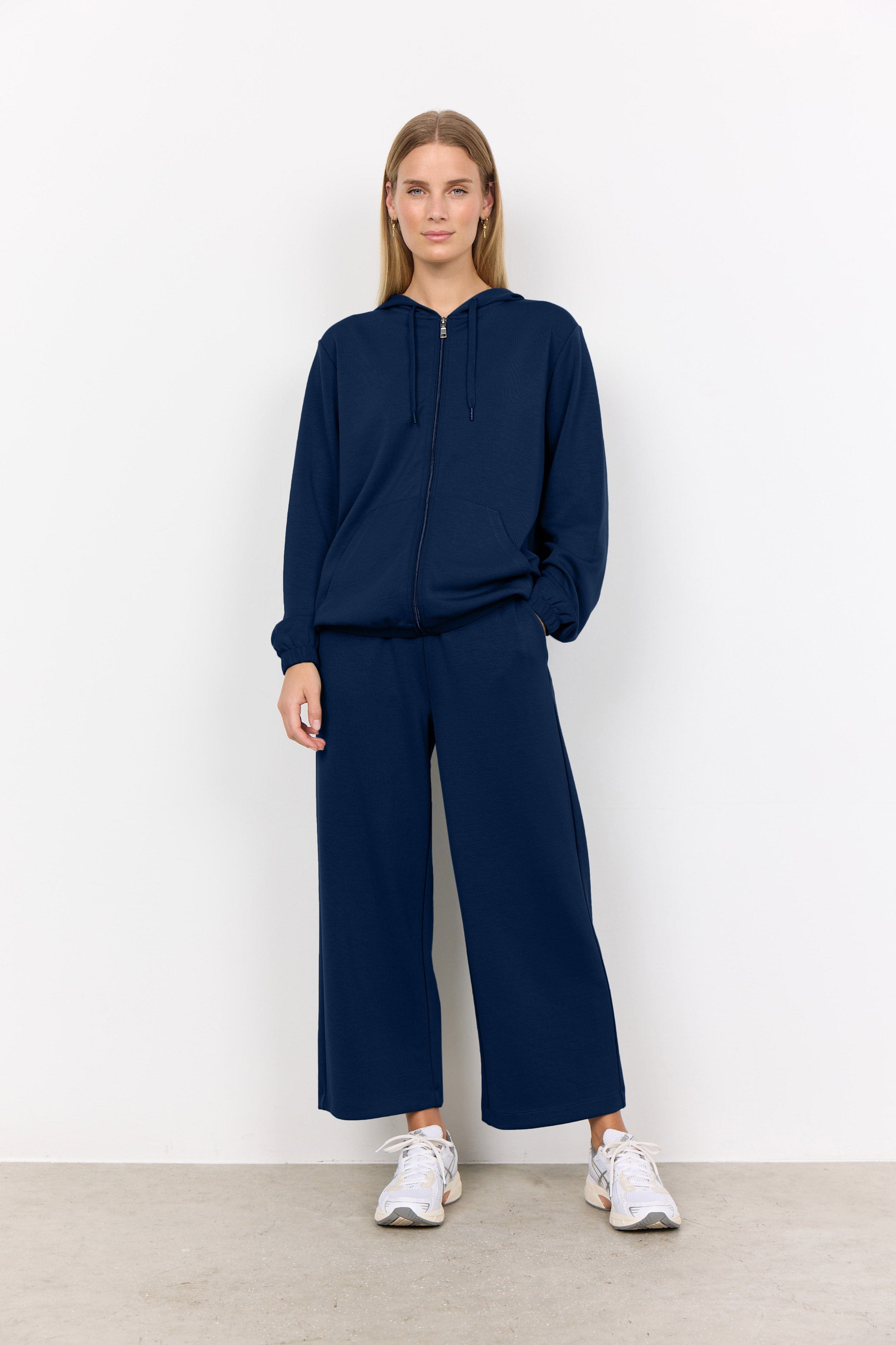 Soya Concept Banu Zip-Up Hoodie - Navy