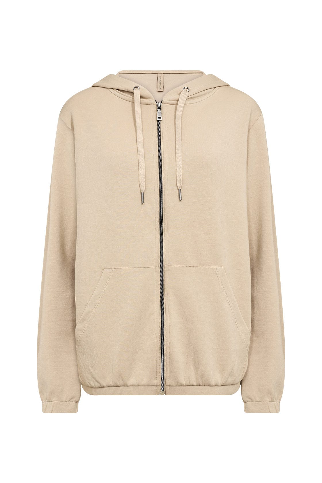 Soya Concept Banu Zip-Up Hoodie - Sand