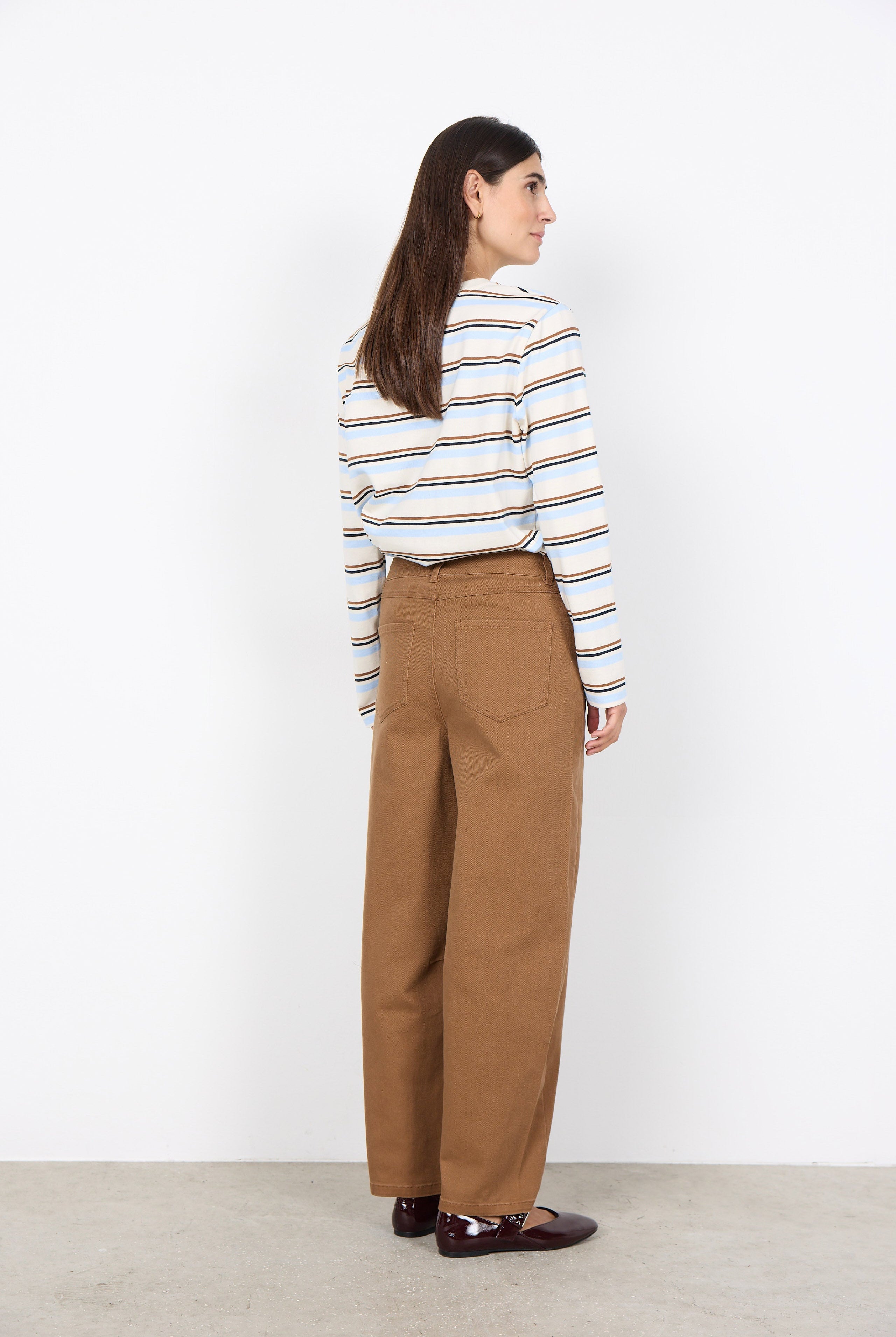 Soya Concept Base Stripe Organic Cotton Jersey Top - Windsurfer Combi