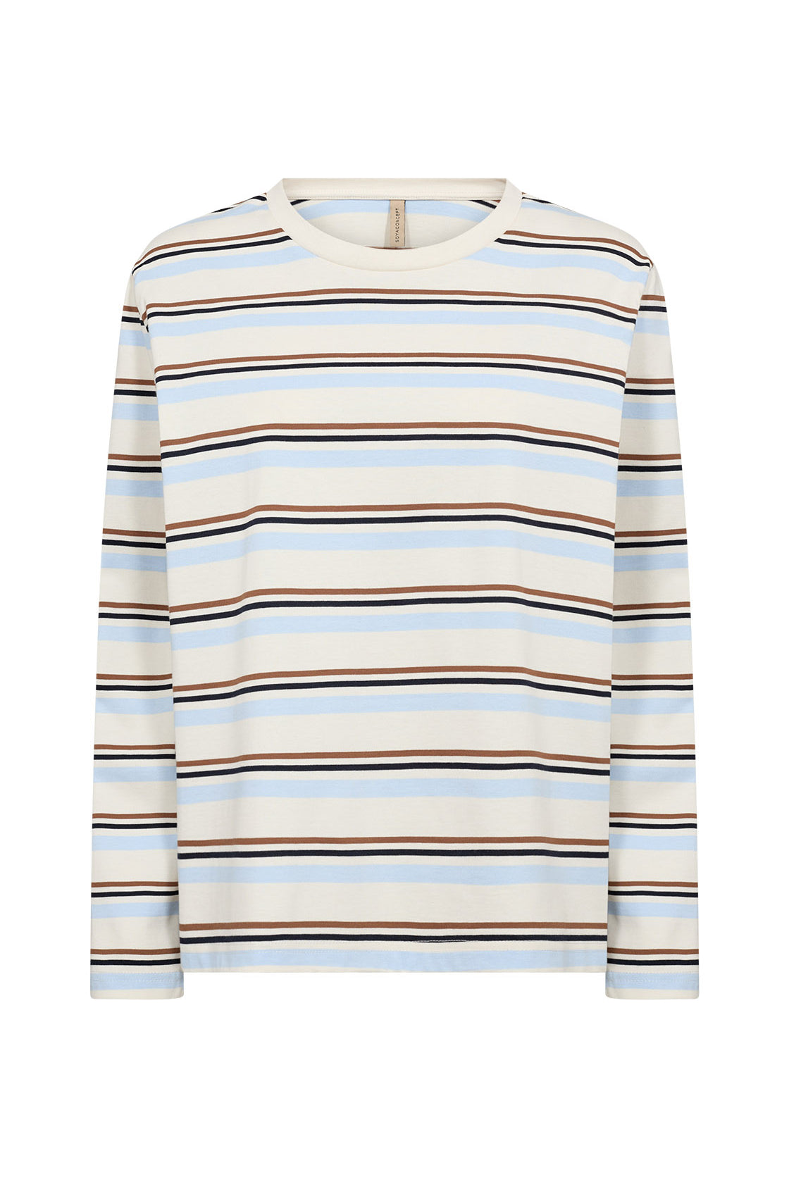 Soya Concept Base Stripe Organic Cotton Jersey Top - Windsurfer Combi
