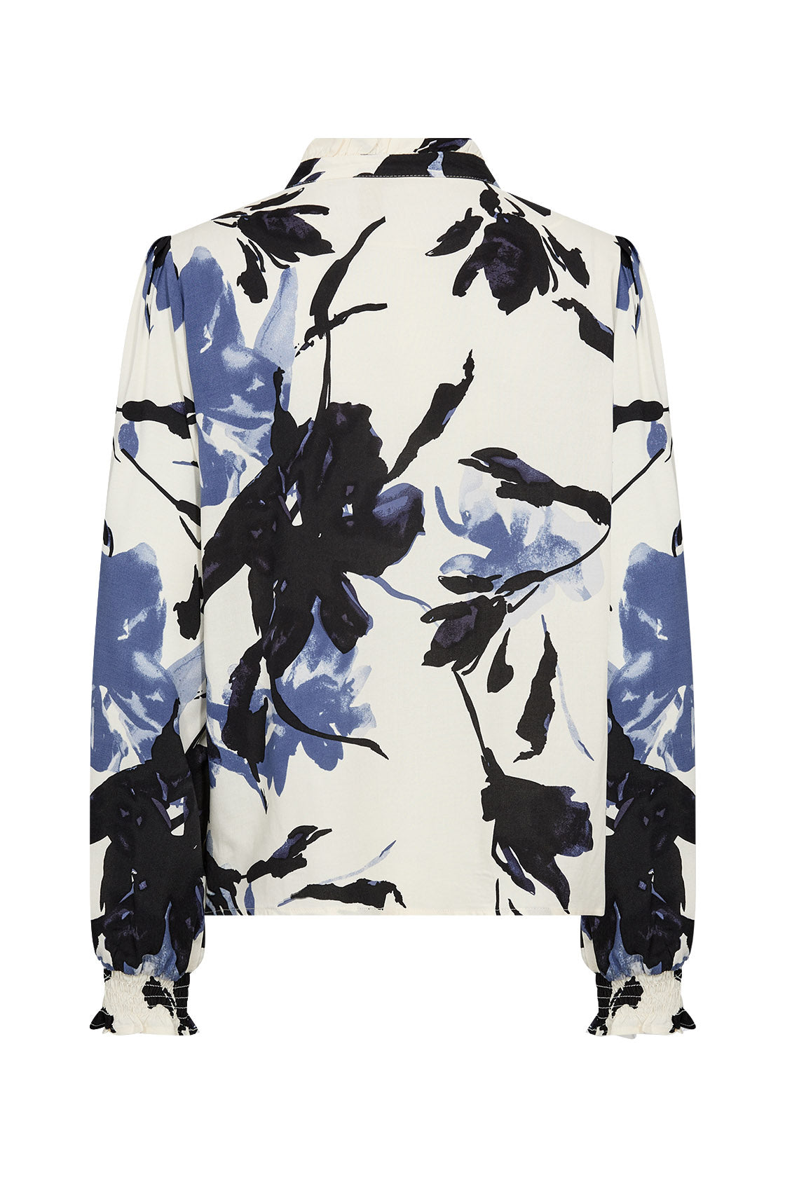 Soya Concept Bene Abstract Patterned Shirt - Navy Combi