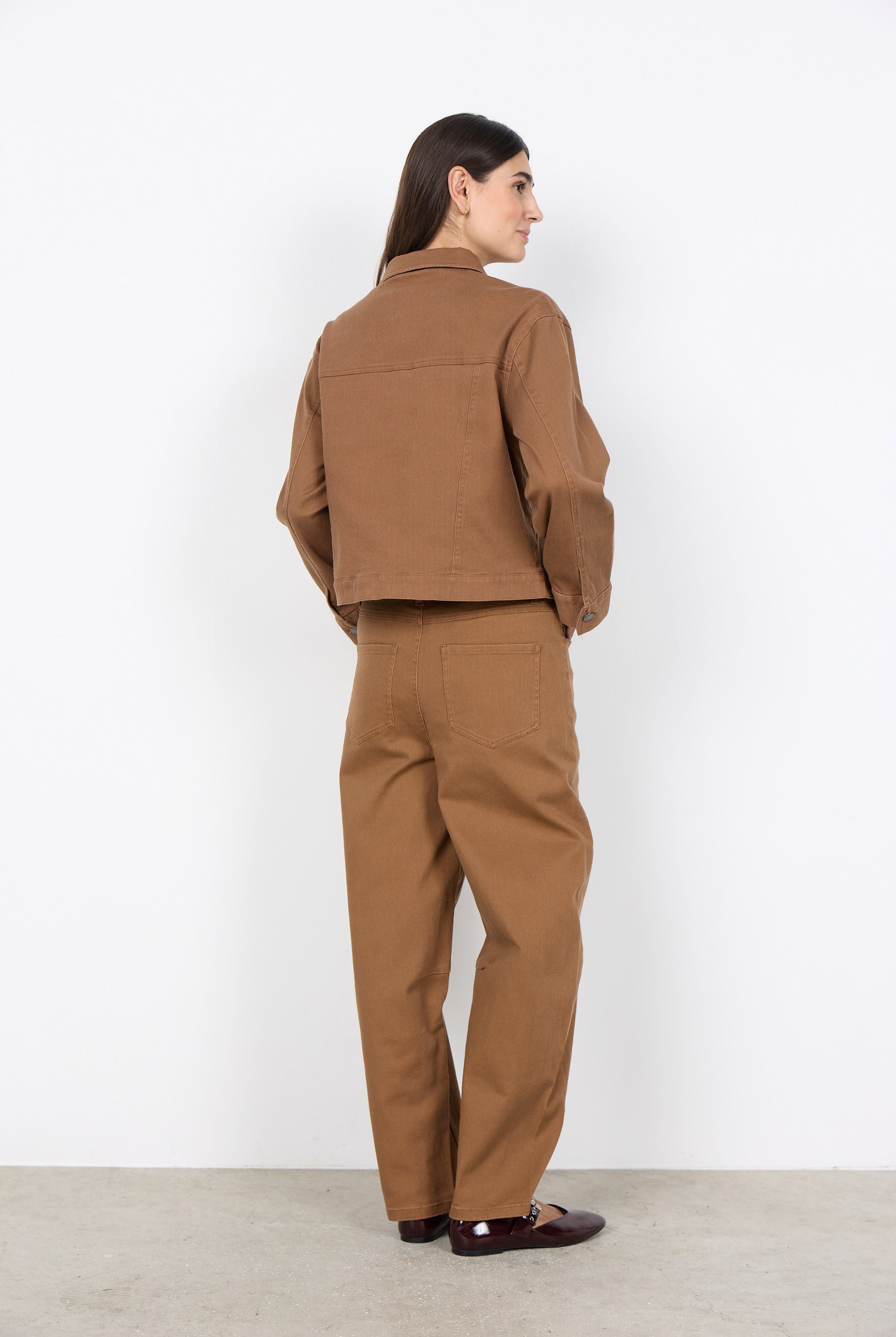 Soya Concept Bess Cotton Stretch Jacket - Toffee