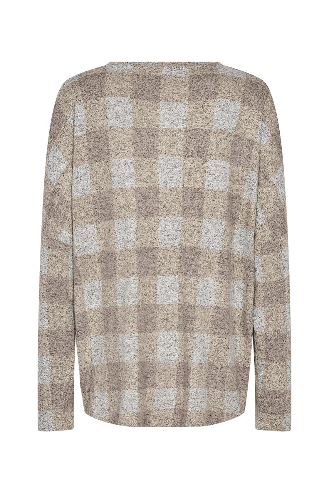 Soya Concept Biara Blouse - Sand Melange Check
