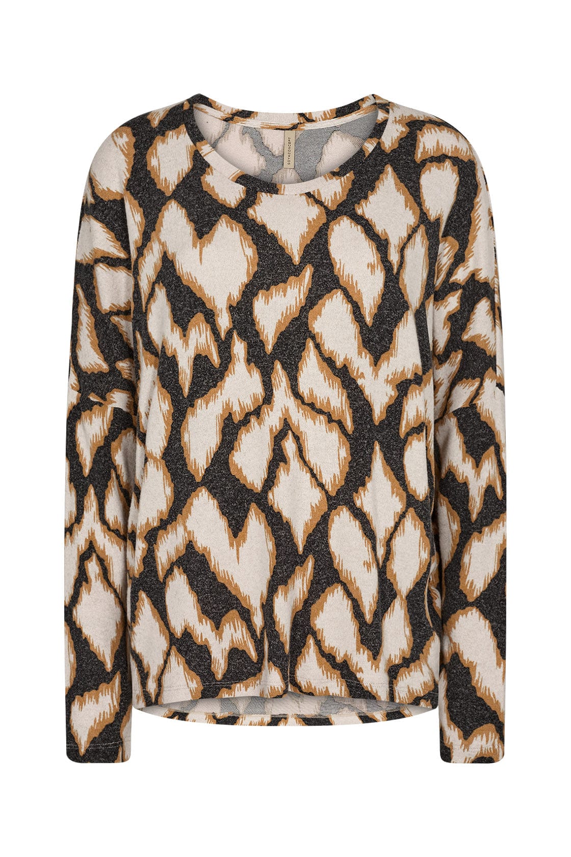 Soya Concept Biara Blouse - Sand Melange Combi