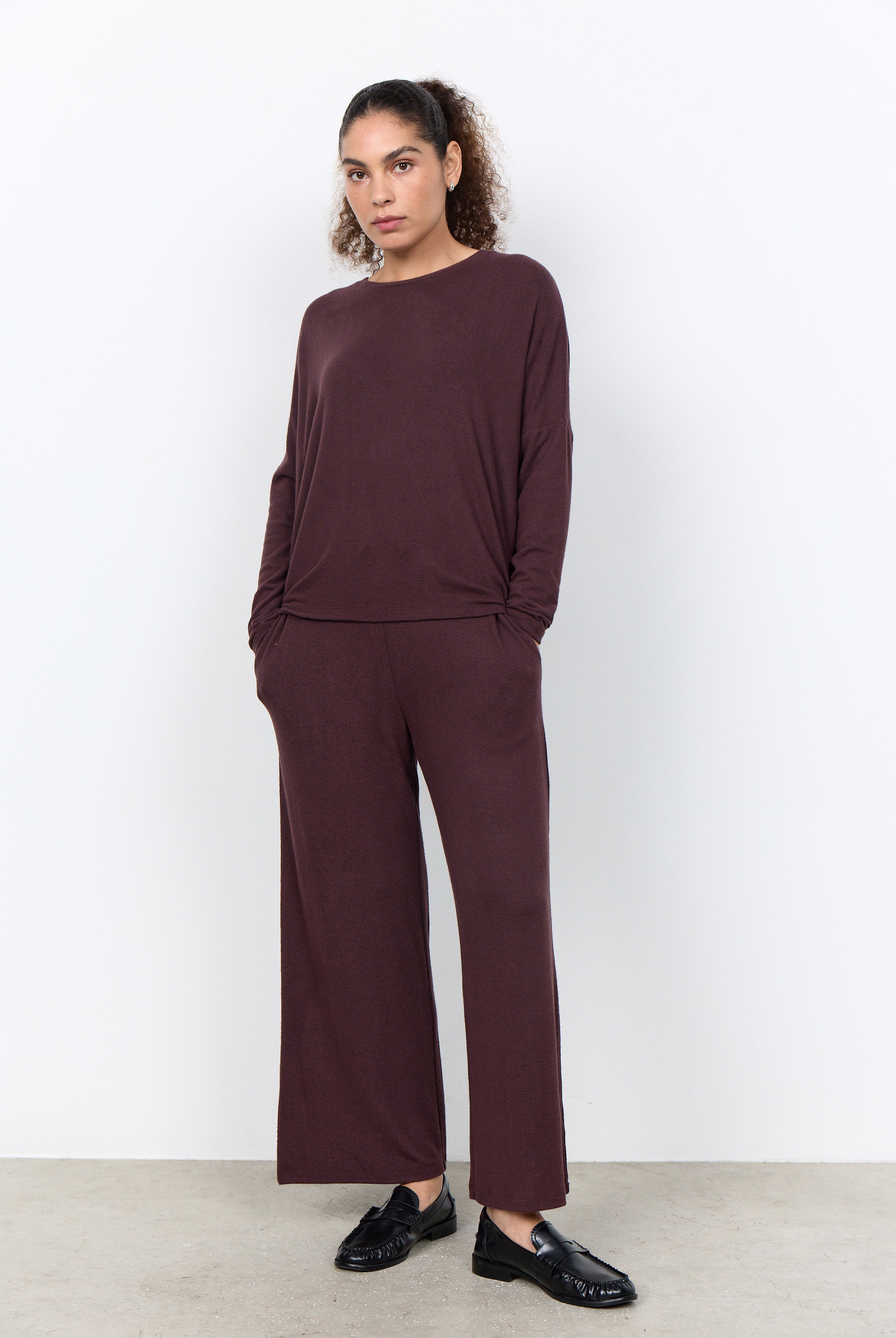 Soya Concept Biara Supersoft Jumper - Chocolate Plum Melange