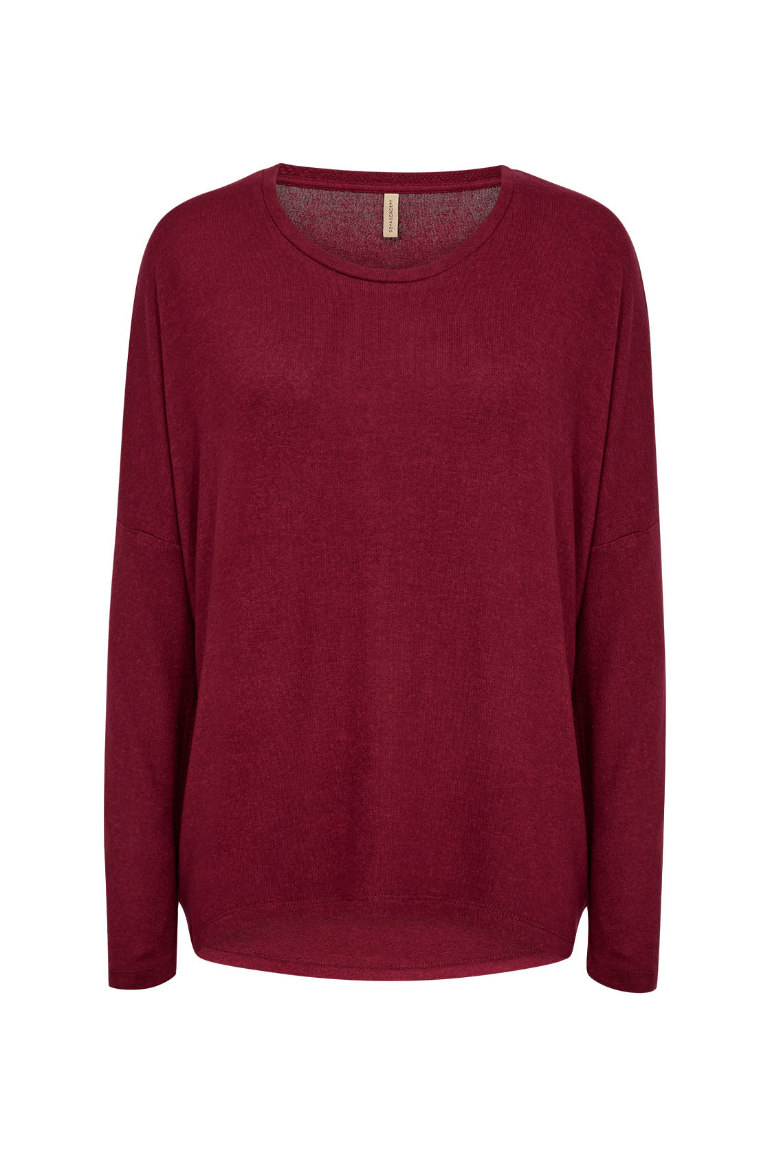 Soya Concept Biara Supersoft Jumper - Dark Red Melange