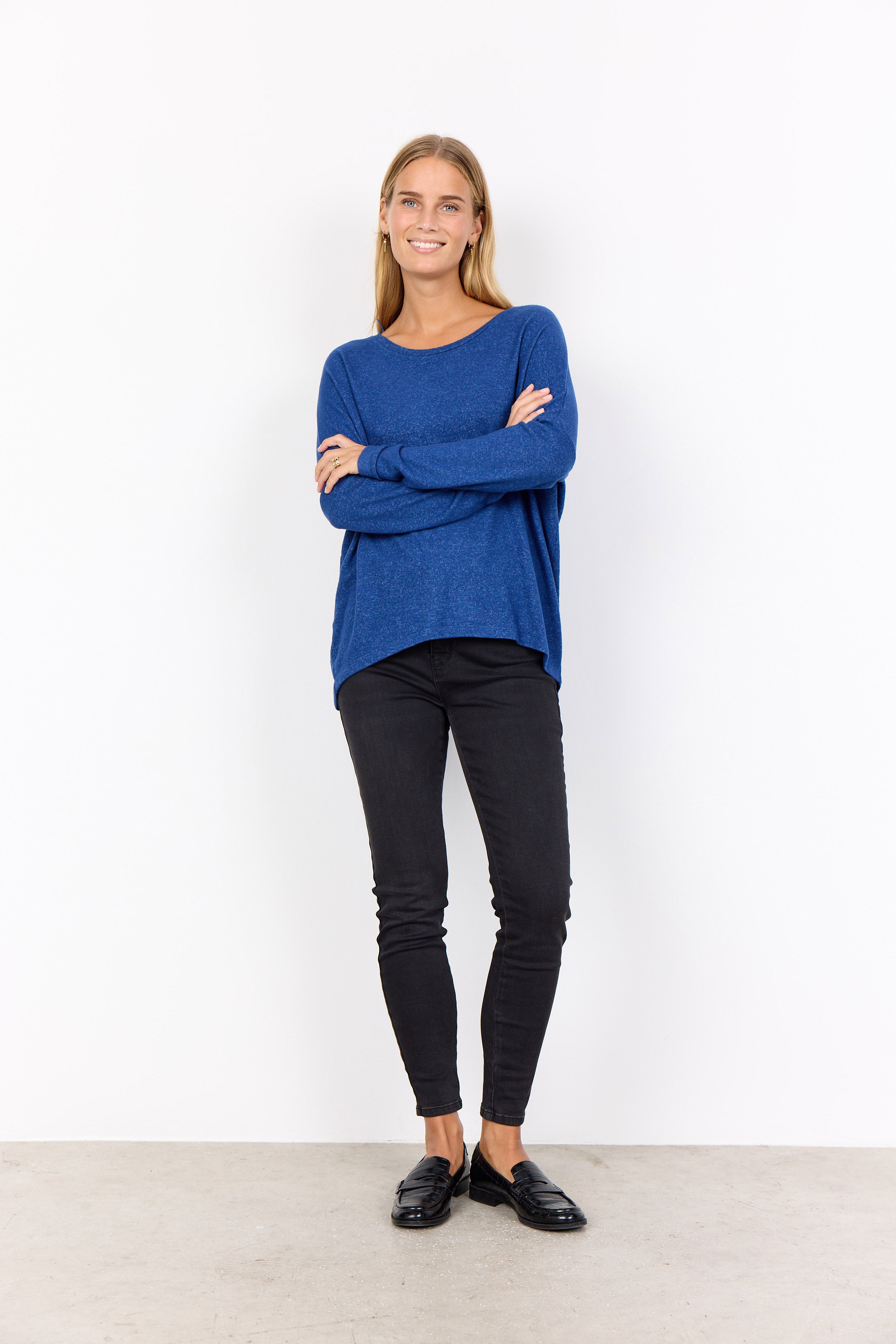 Soya Concept Biara Supersoft Jumper - Estate Blue Melange