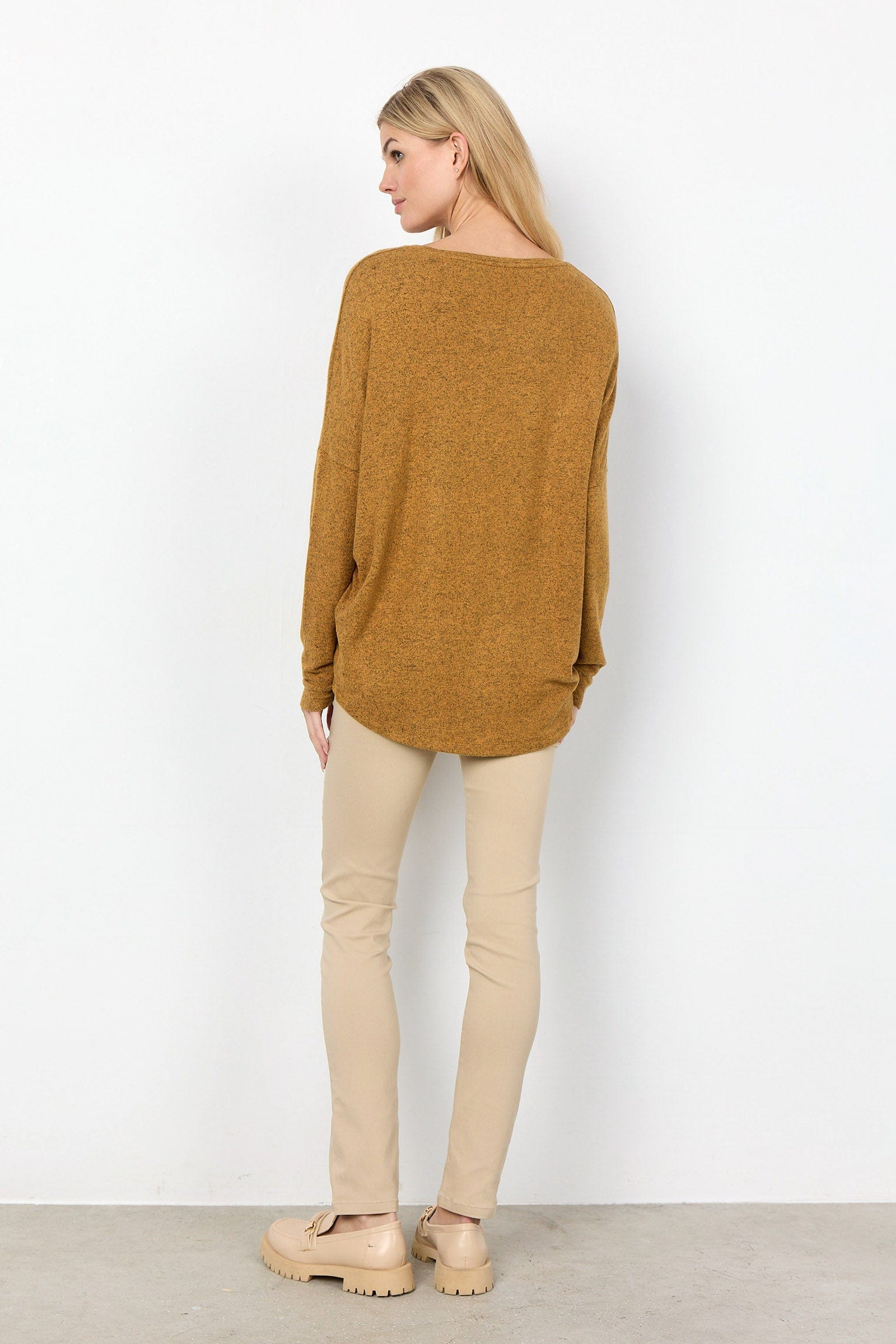 Soya Concept Biara Supersoft Jumper - Golden Yellow Melange