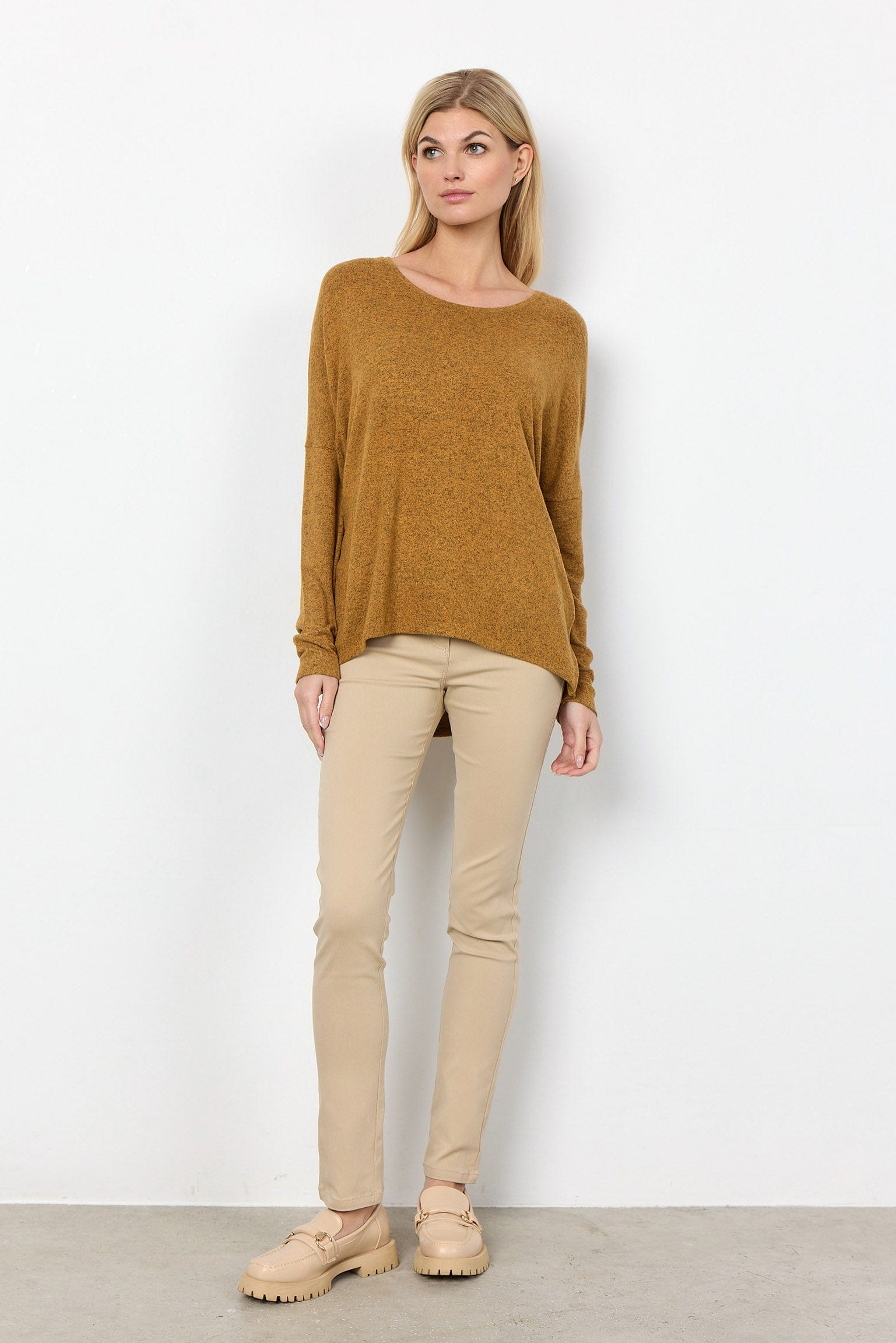 Soya Concept Biara Supersoft Jumper - Golden Yellow Melange