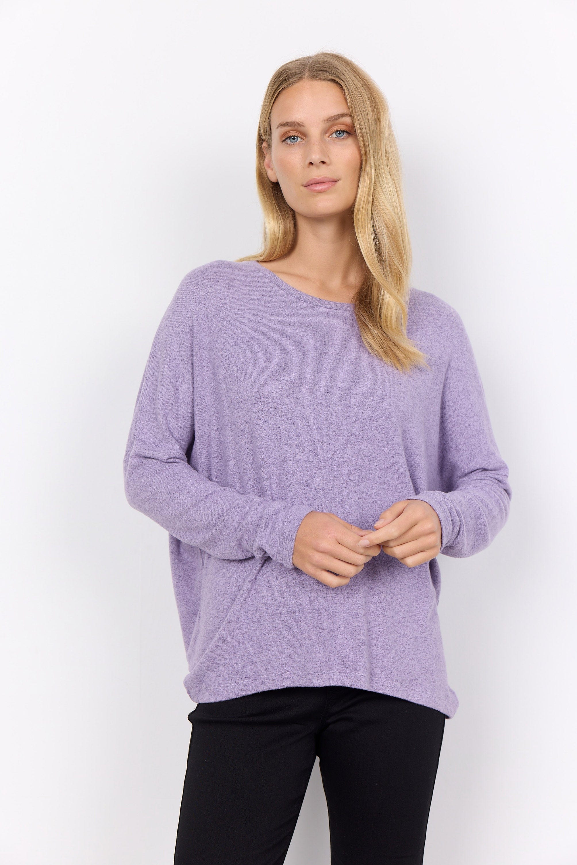 Soya Concept Biara Supersoft Jumper - Lilac Breeze Melange