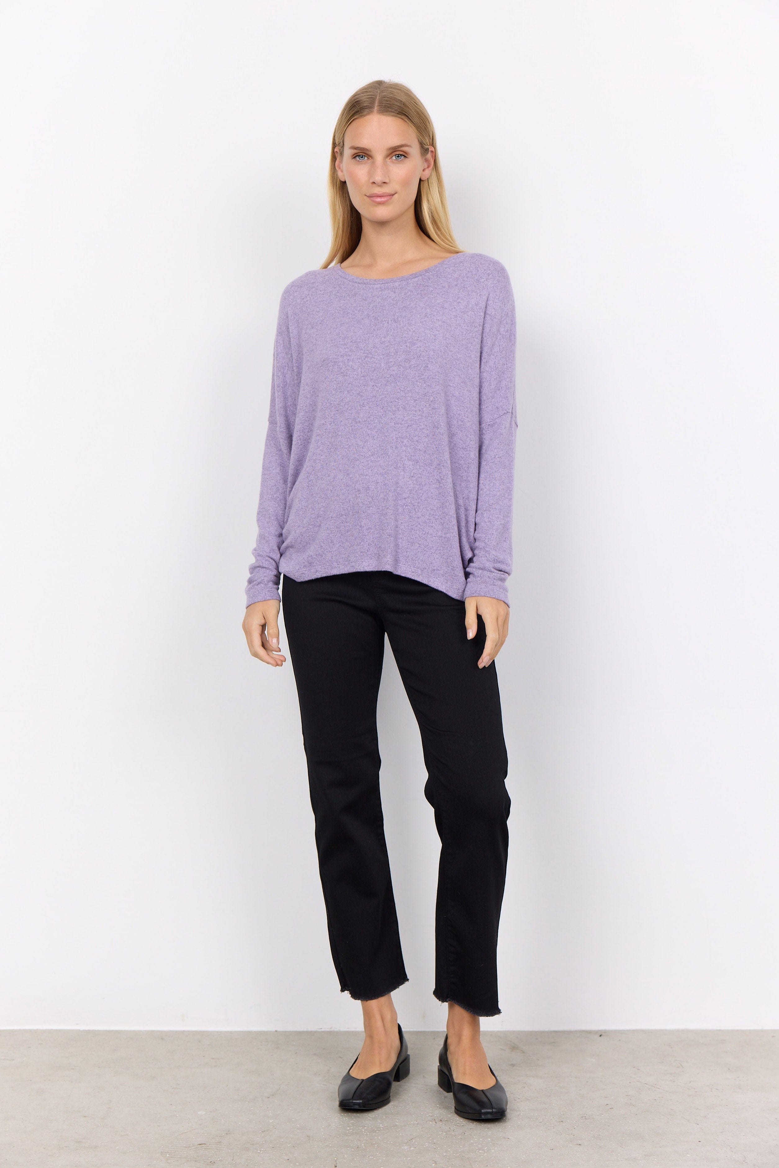 Soya Concept Biara Supersoft Jumper - Lilac Breeze Melange