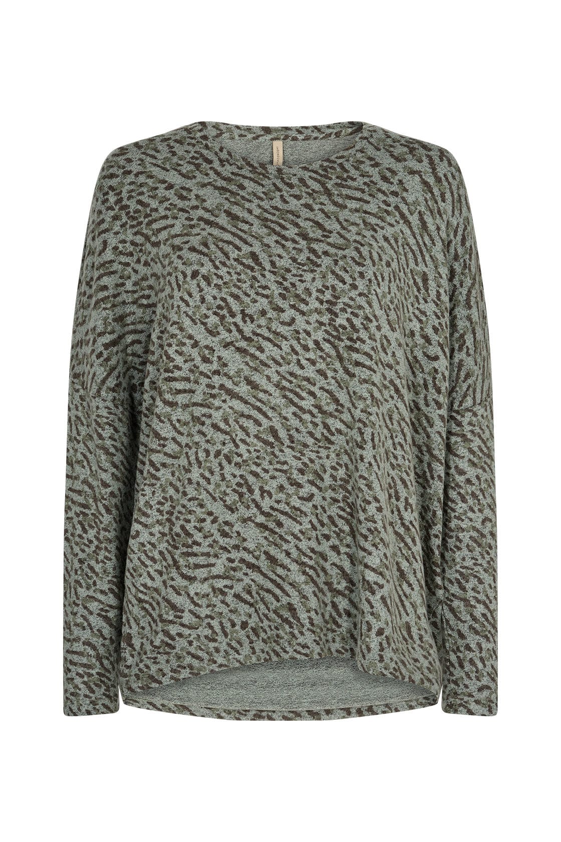 Soya Concept Biara Supersoft Jumper - Moss Green Combi