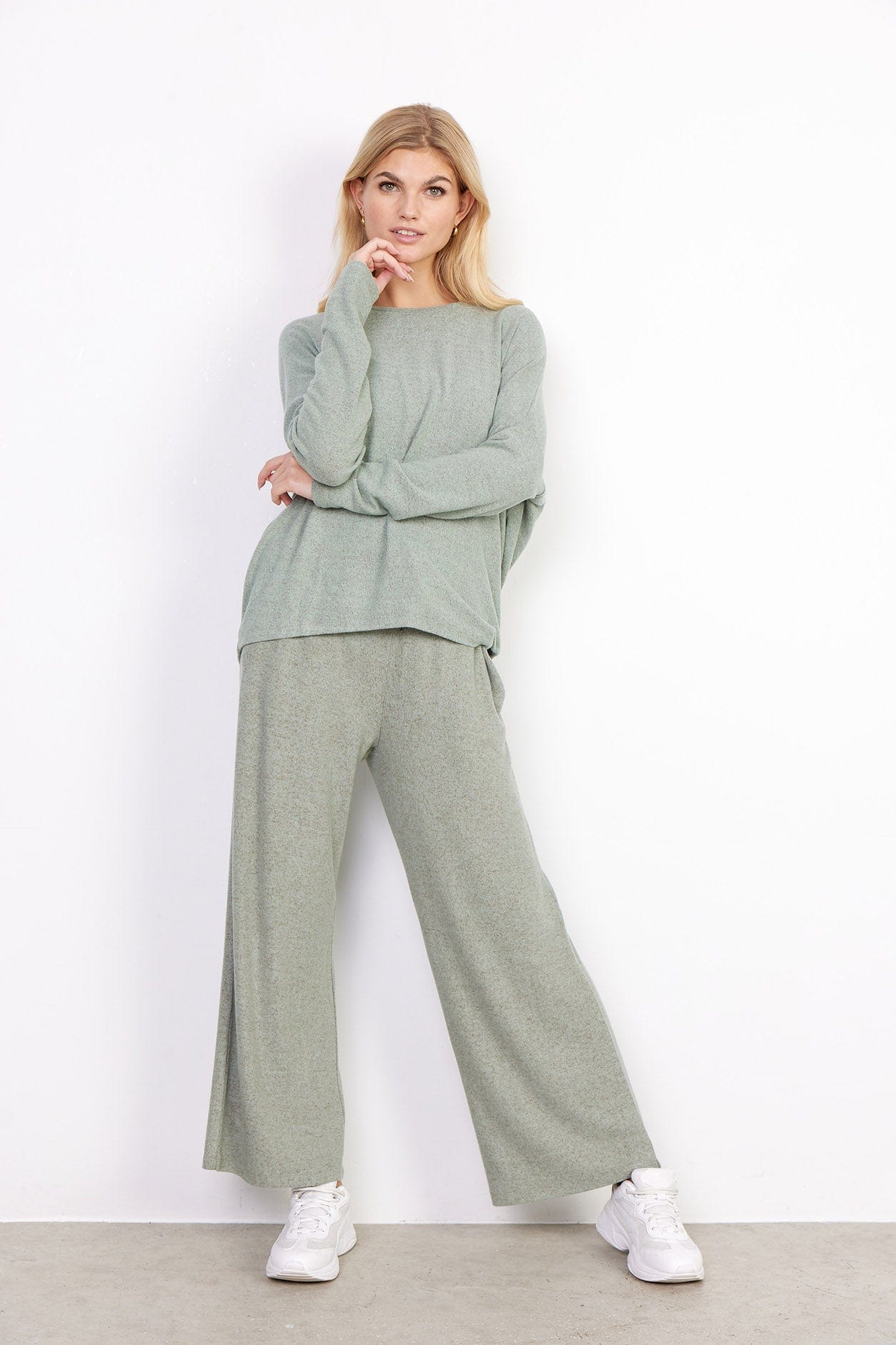 Soya Concept Biara Supersoft Jumper - Moss Green Melange